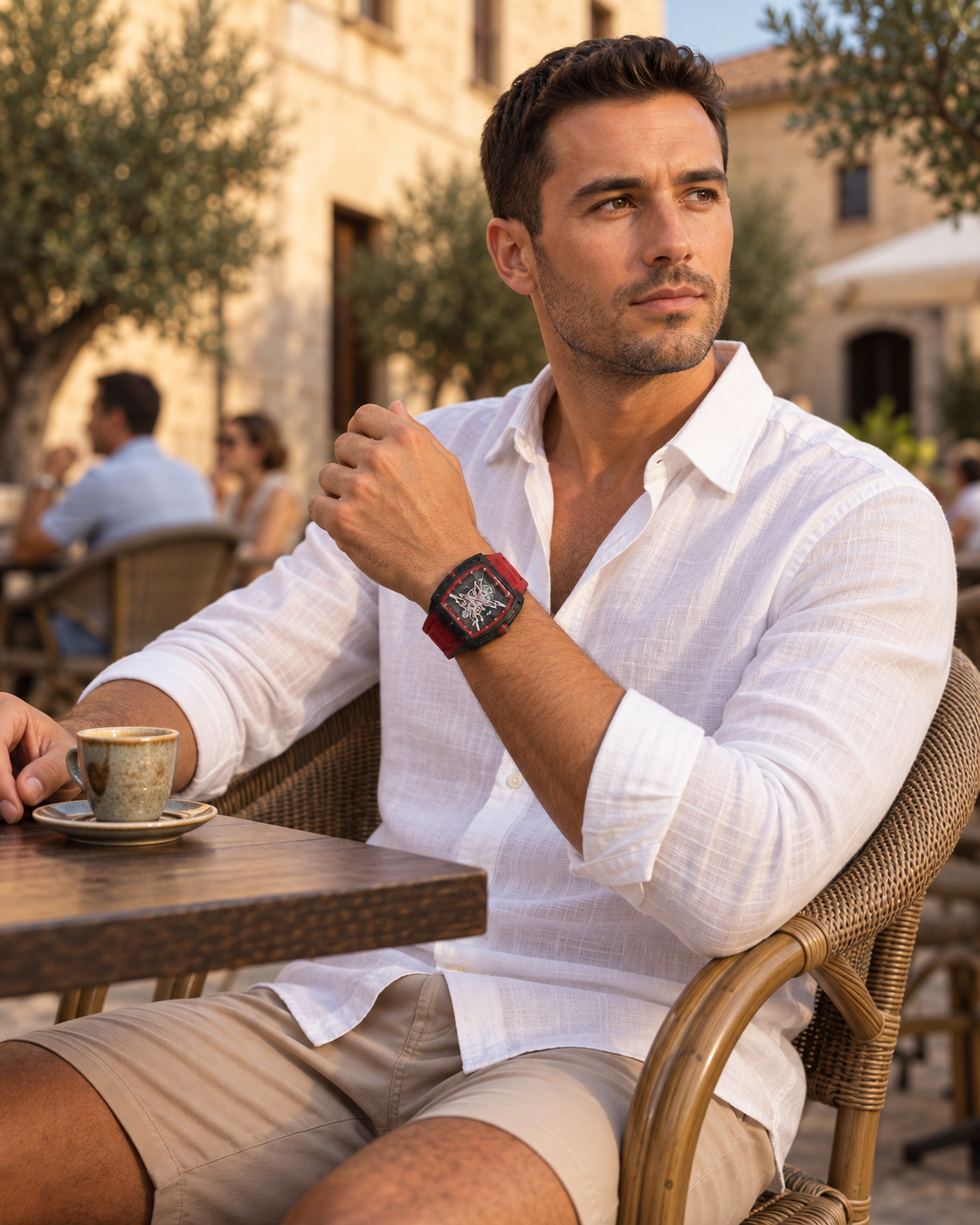 Men's Skeleton Sport Watch