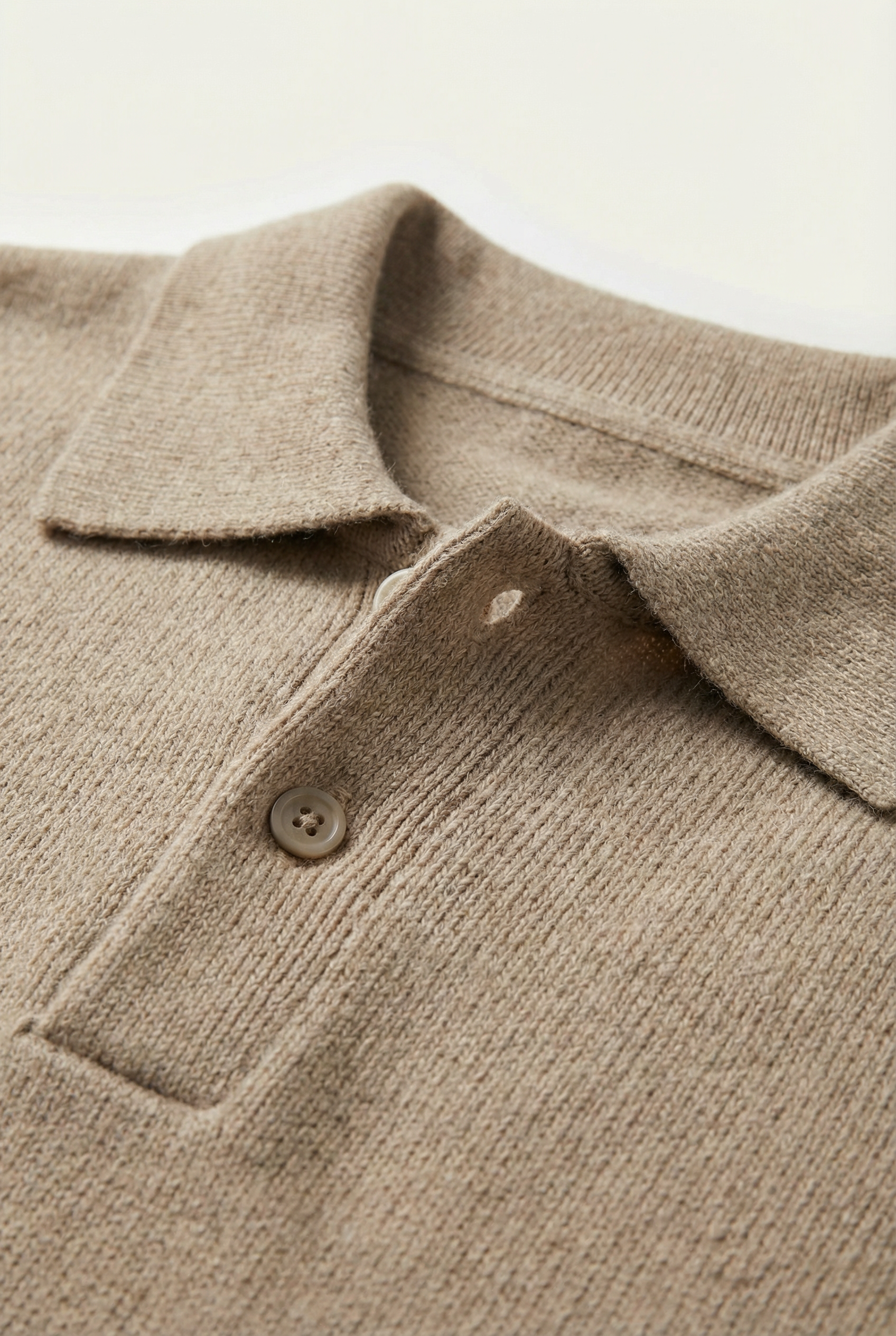 Men's Knitted Polo Jumper