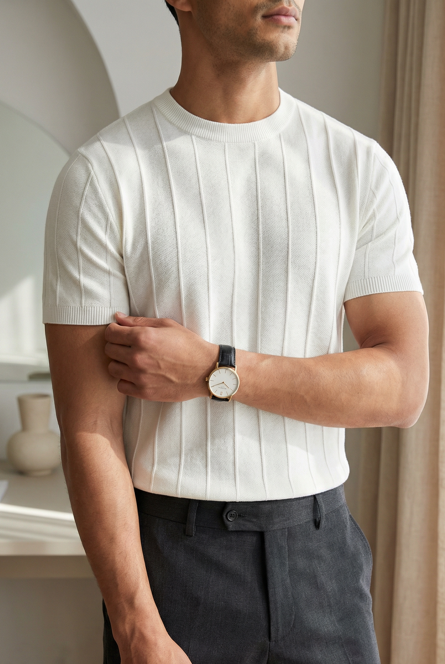Men's Ribbed T-Shirt