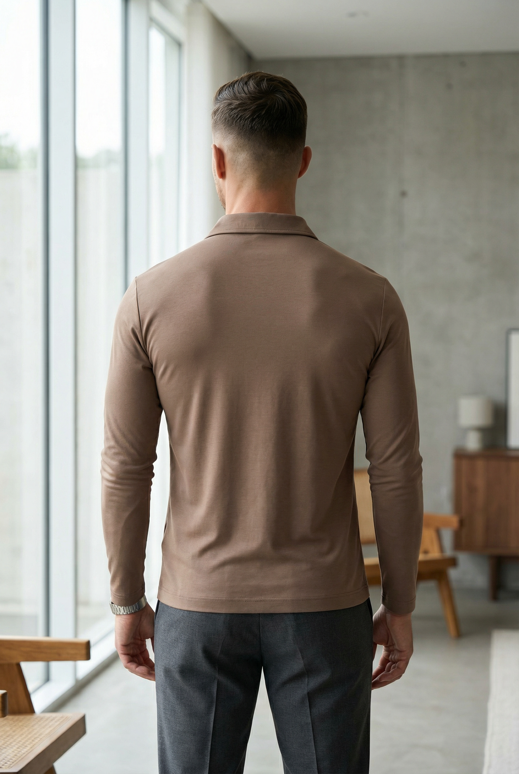 Men's Long Sleeve Polo Shirt
