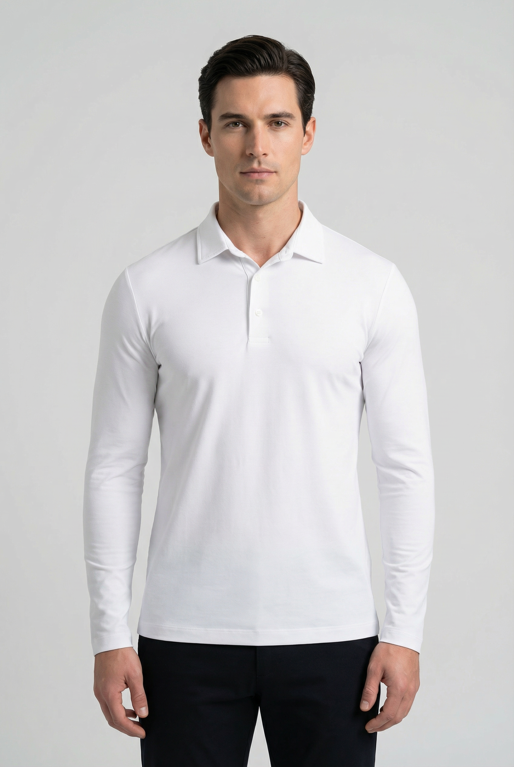 Men's Long Sleeve Polo Shirt