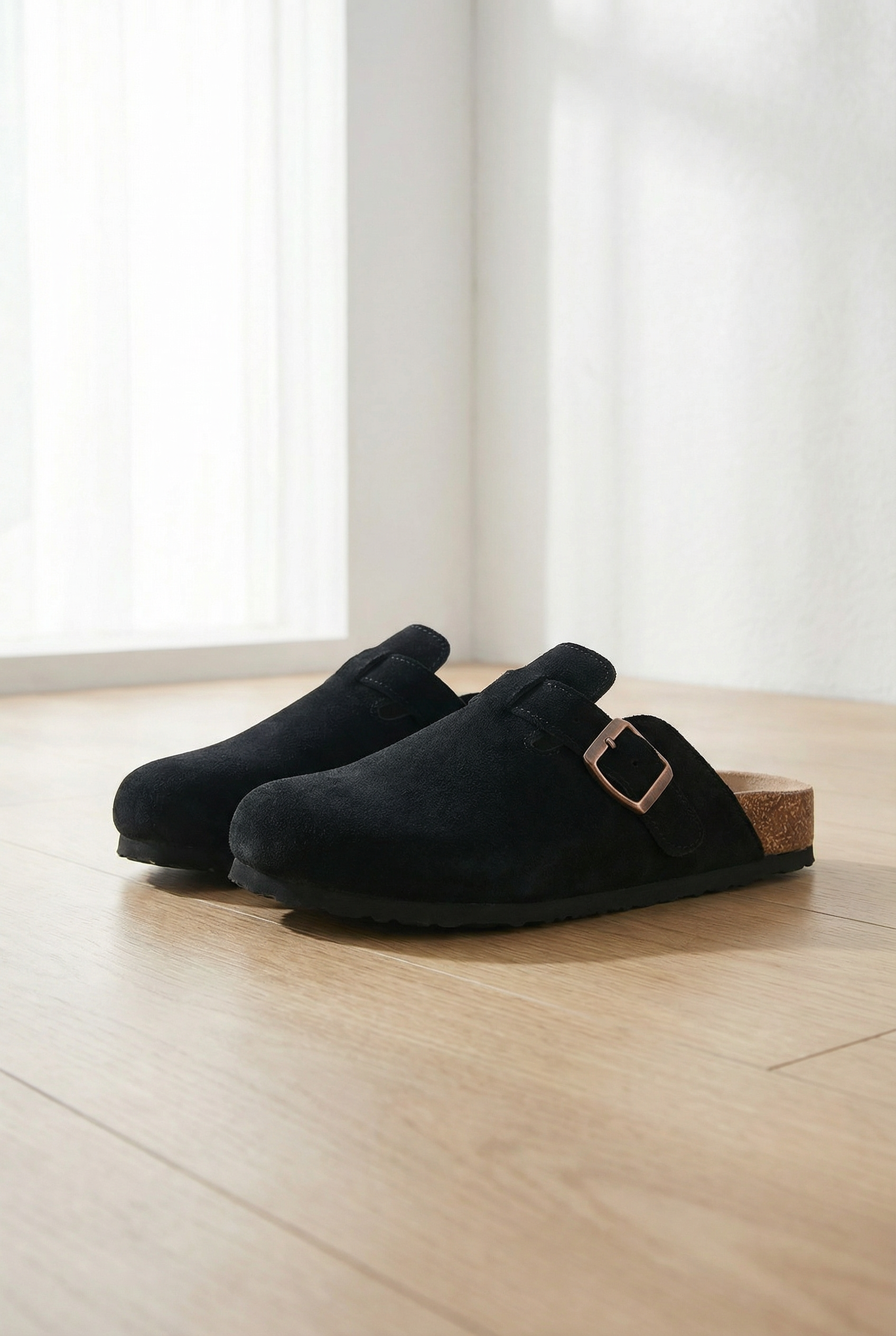 Men's Suede Slide Sandals