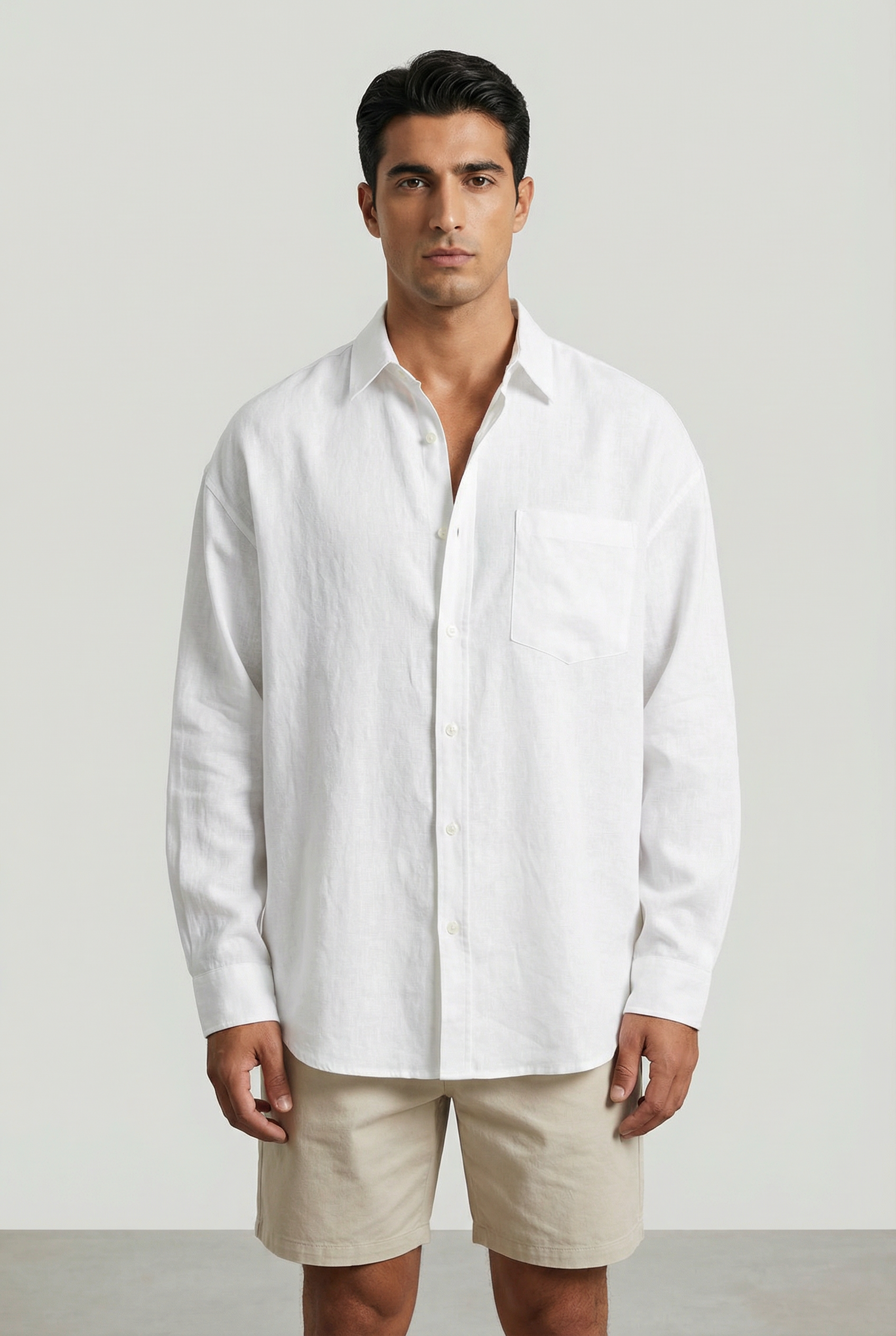Men's Linen Overshirt