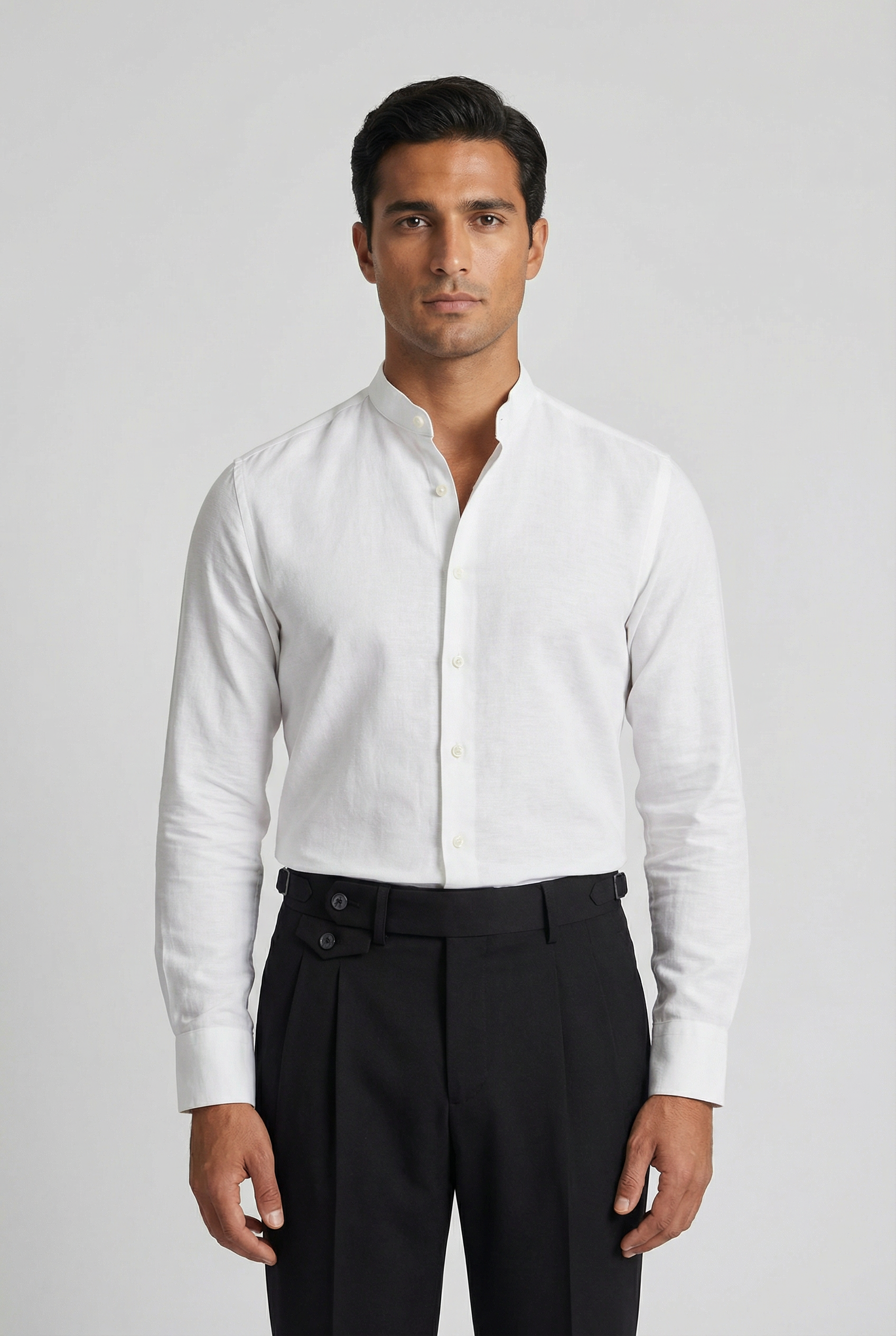 Men's Grandad Collar Shirt