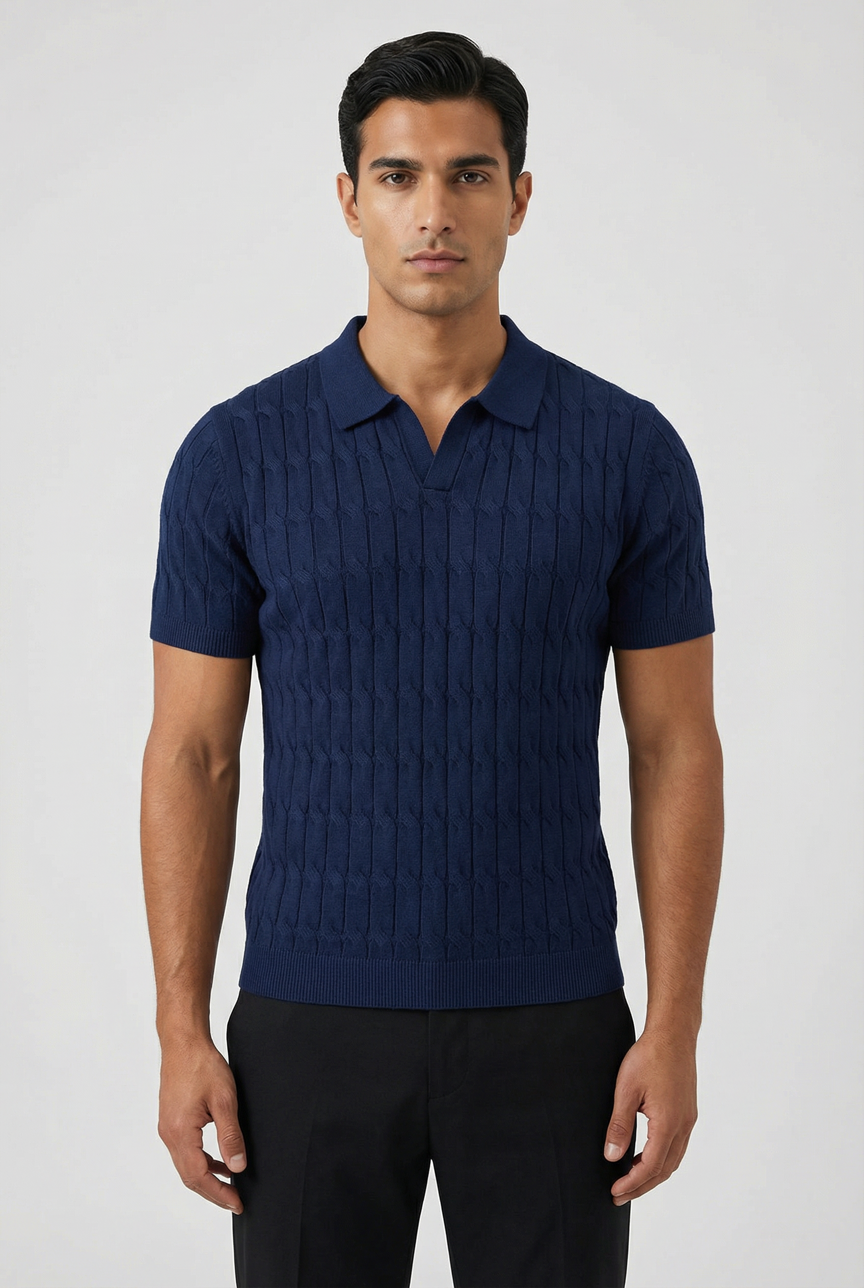 Men's Short Sleeve Knit Polo Shirt