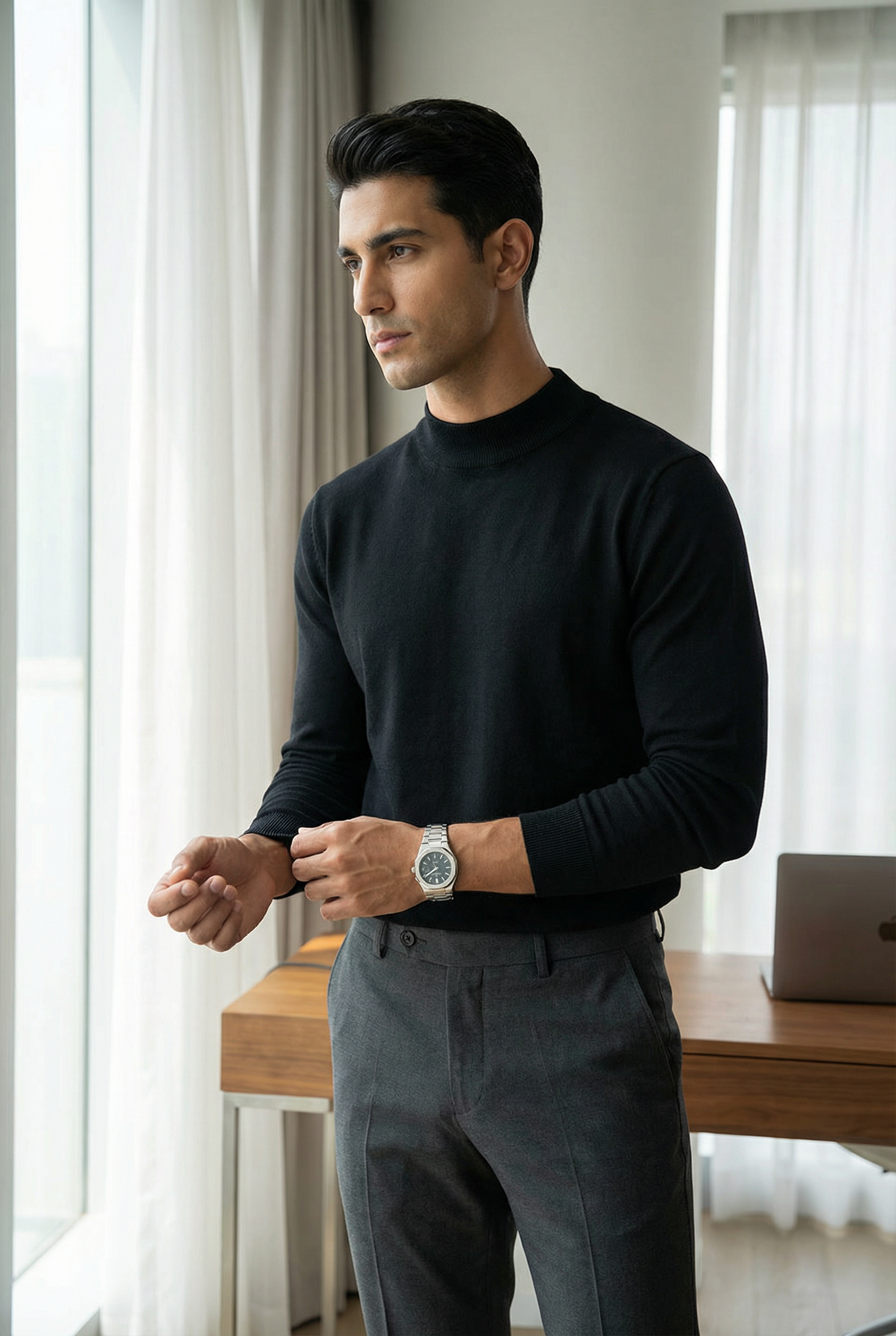 Men's Roll Neck Jumper