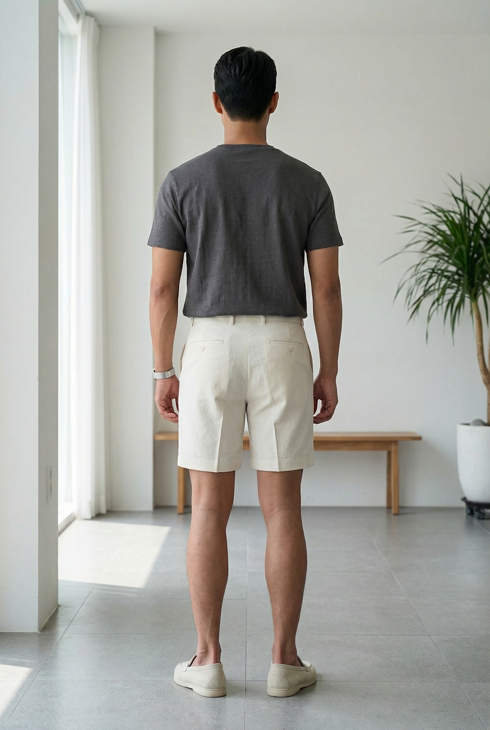 Men's Linen Tailored Shorts