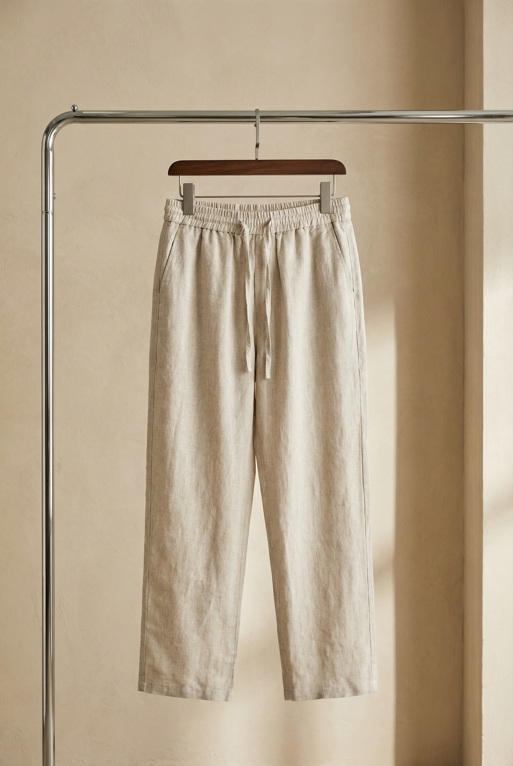 Men's Linen Relaxed Fit Trousers