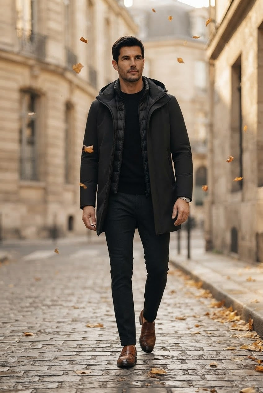 Men's Parka Hooded Jacket