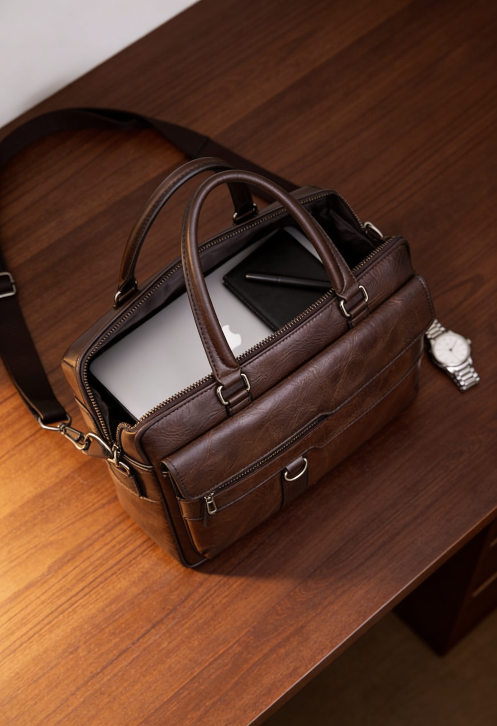 Men's Leather Briefcase Bag
