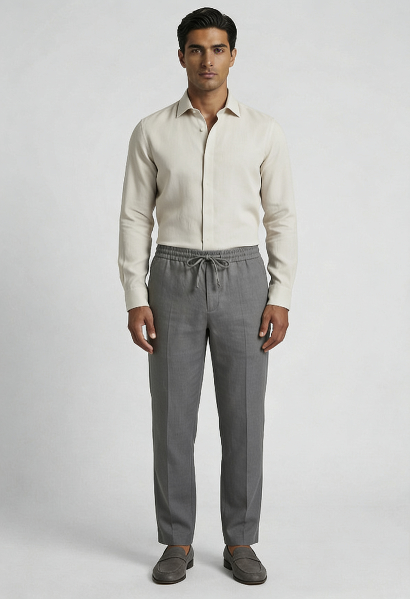 Men's Linen Relaxed Fit Trousers