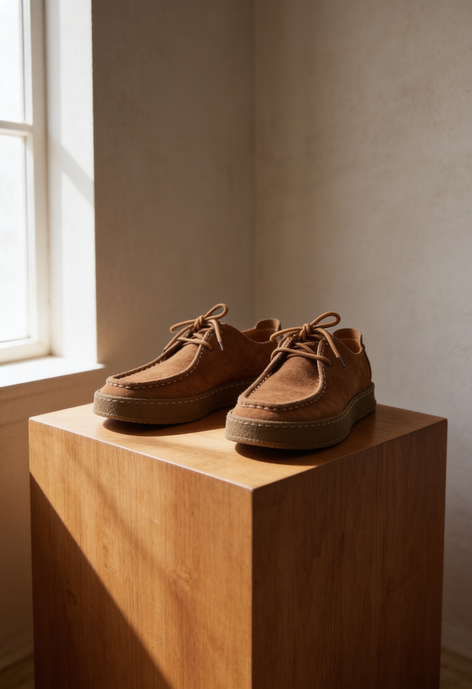 Men's Suede Moccasin Shoes – Crepe Sole