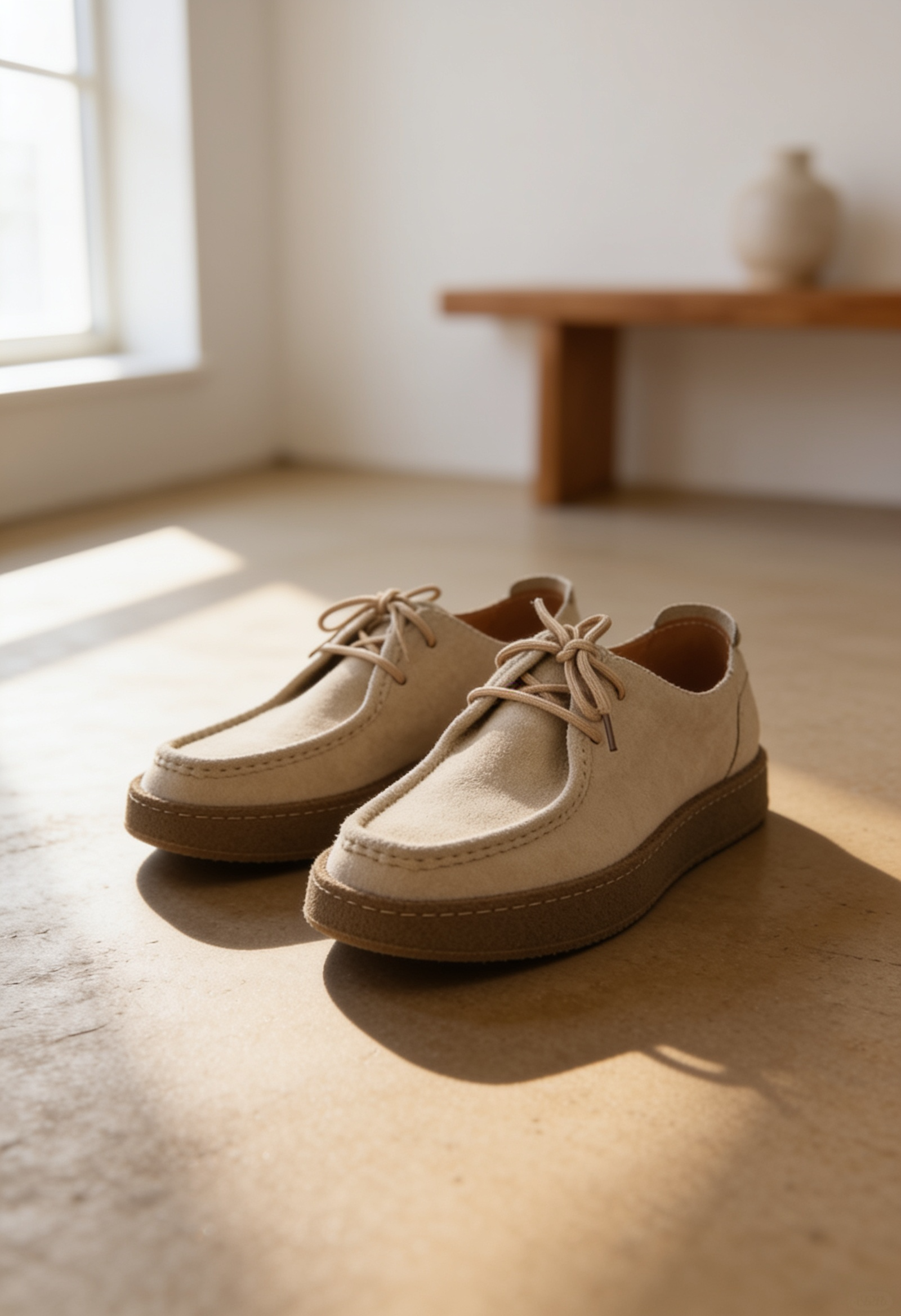 Men's Suede Moccasin Shoes – Crepe Sole