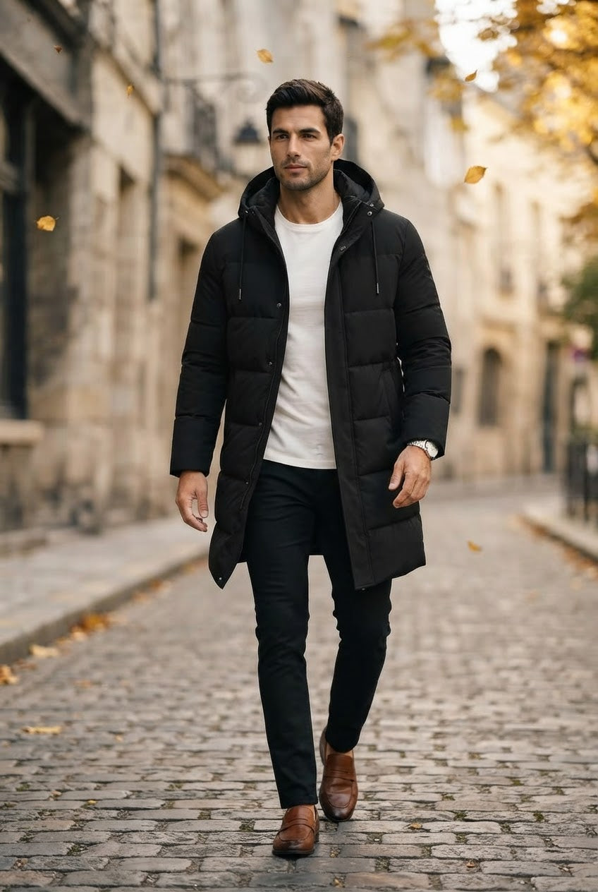 Men's Long Puffer Jacket