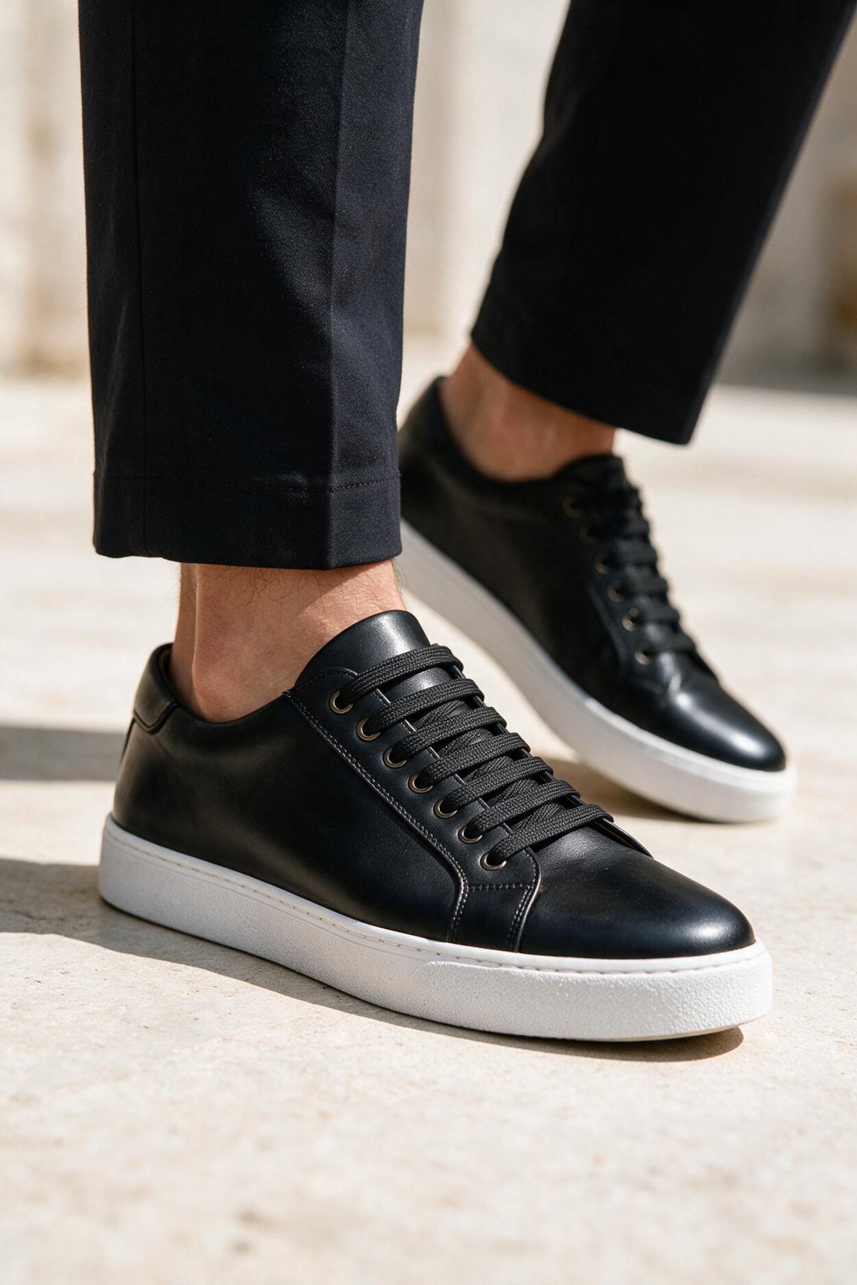 Men's Leather Trainers