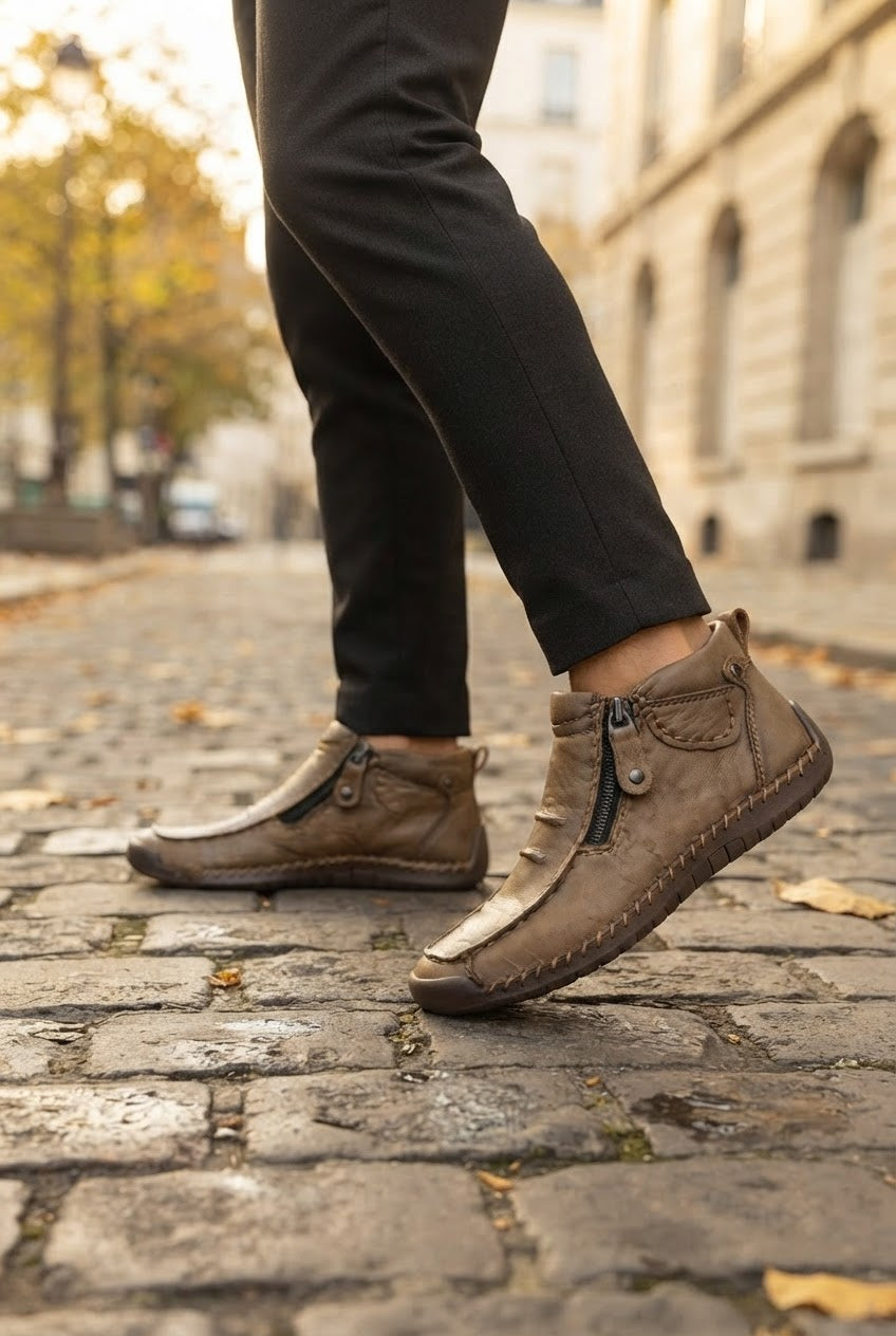 Men's Leather Comfort Boots
