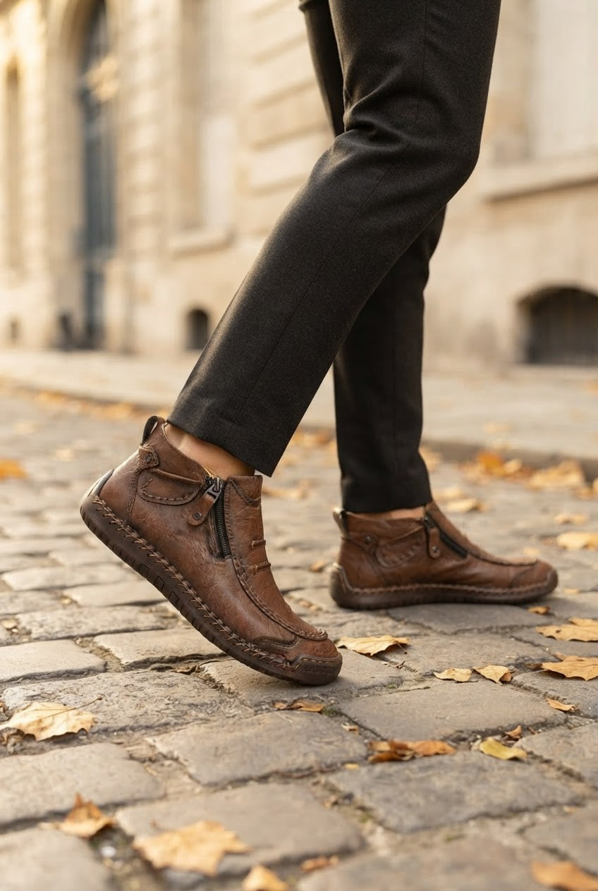 Men's Leather Comfort Boots