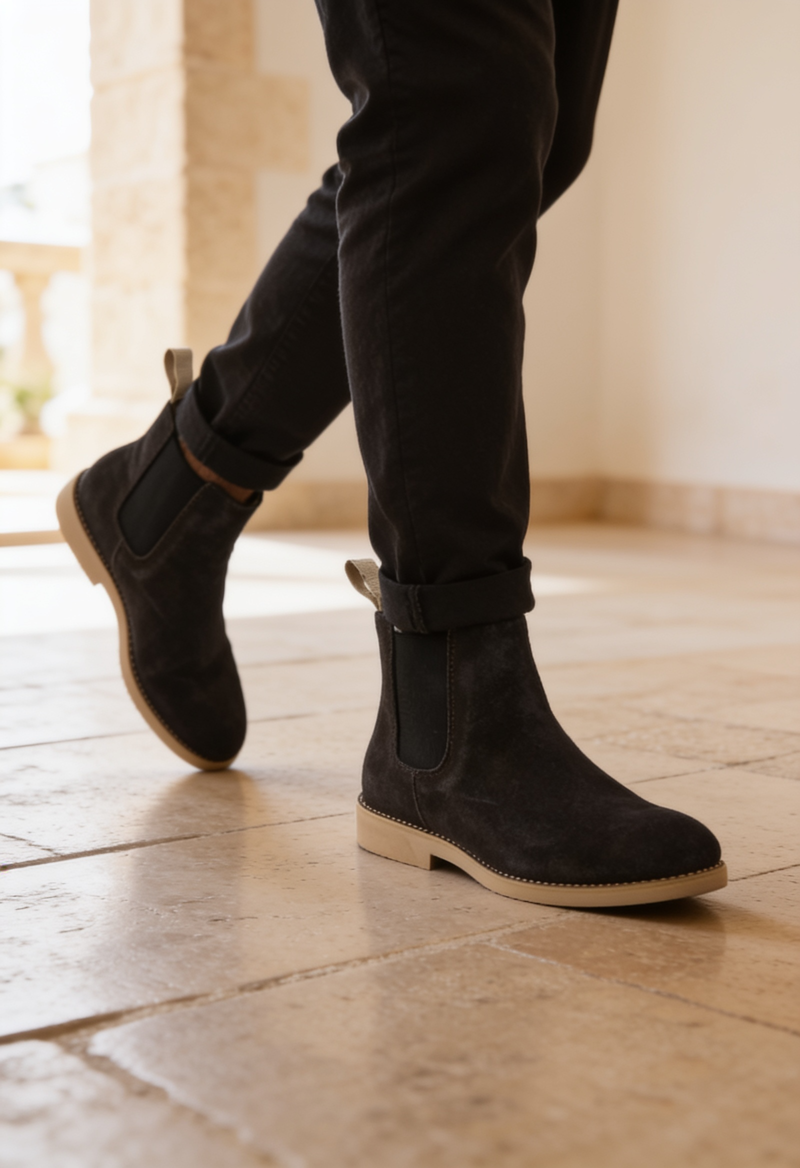 Men's Suede Chelsea Boots