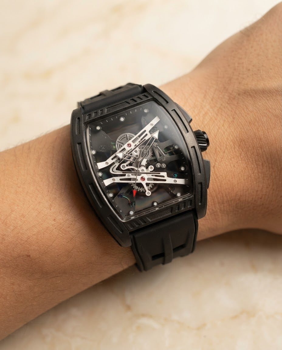 Men's Skeleton Sport Watch