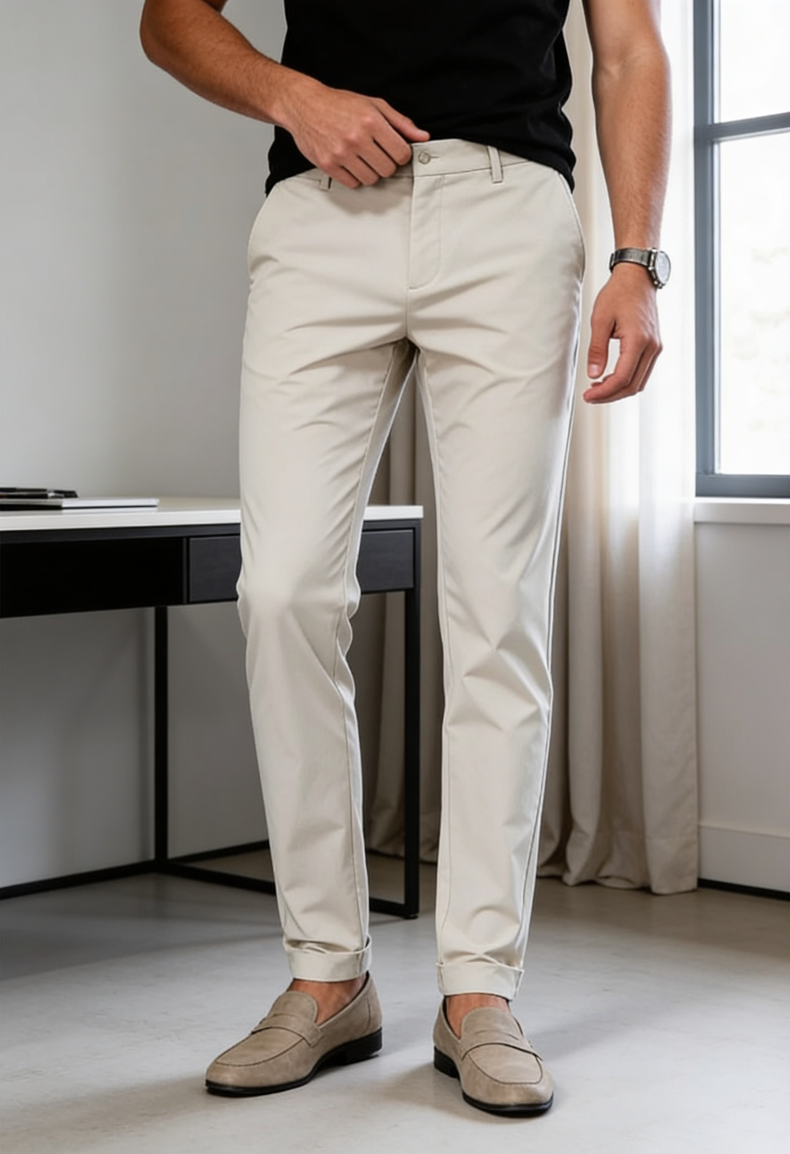 Men's Slim Fit Chino Trousers
