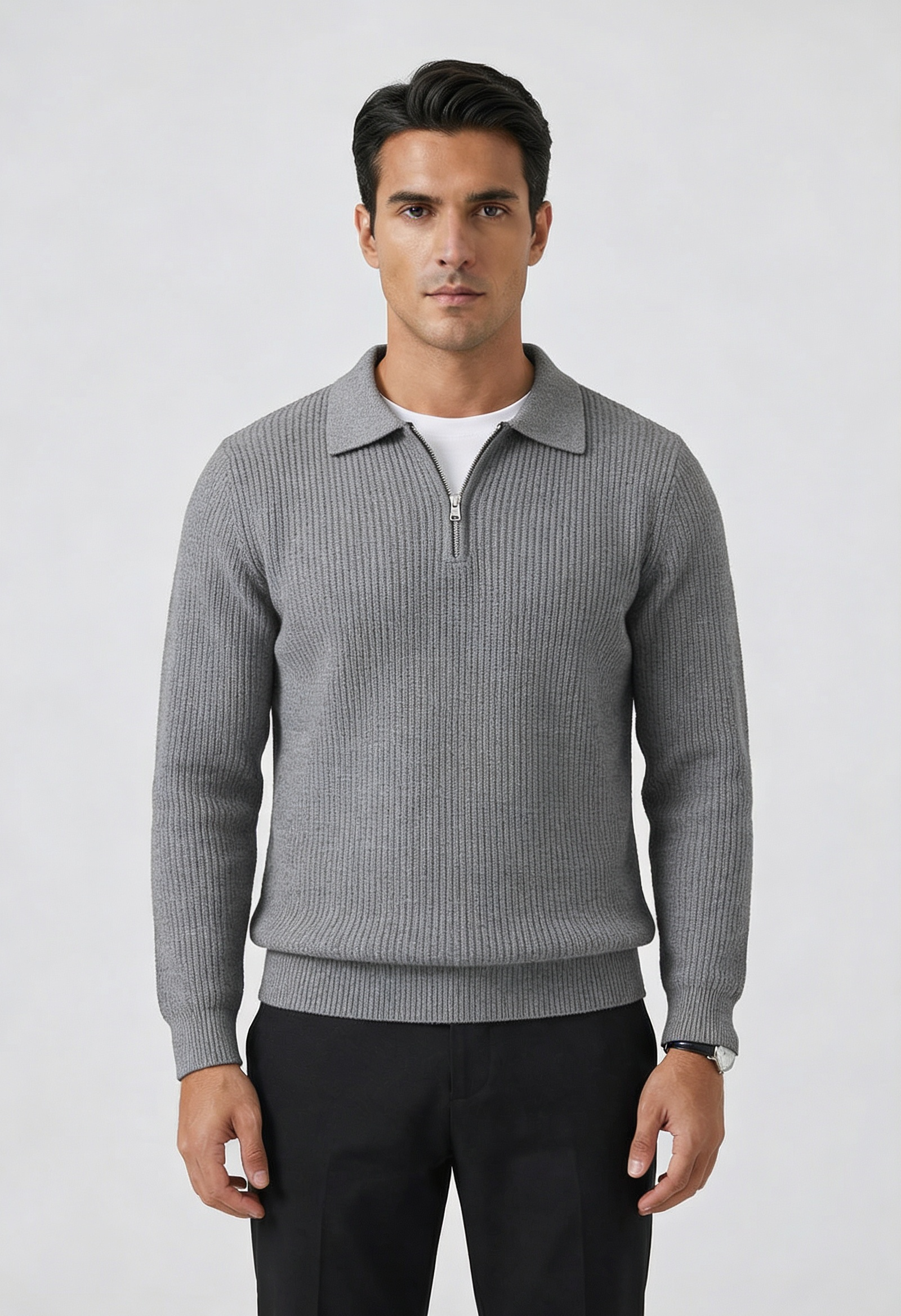 Men's Quarter Zip Sweater