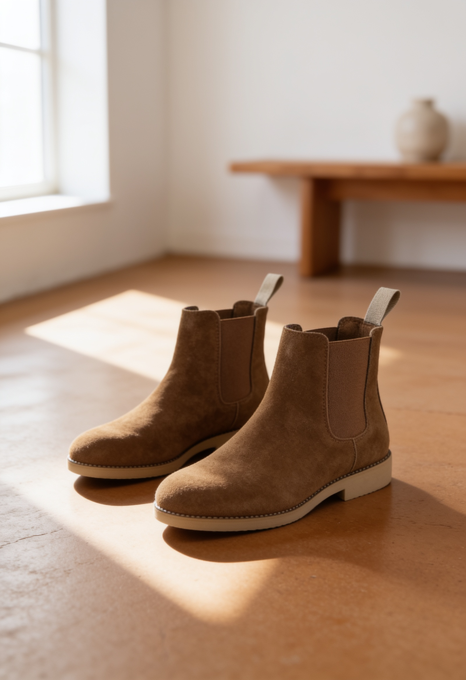 Men's Suede Chelsea Boots