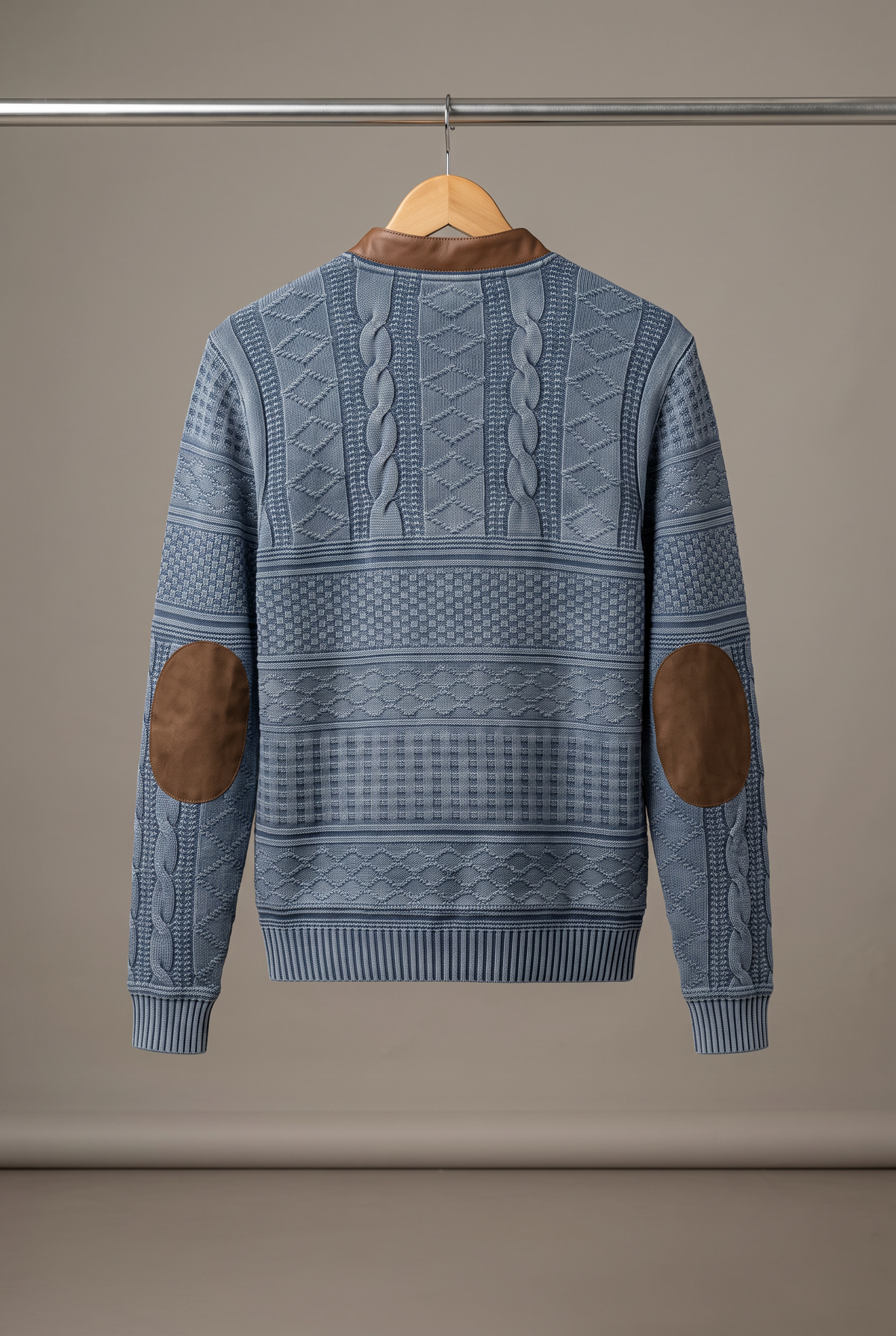 Men's Cable Knit Quarter Zip Jumper