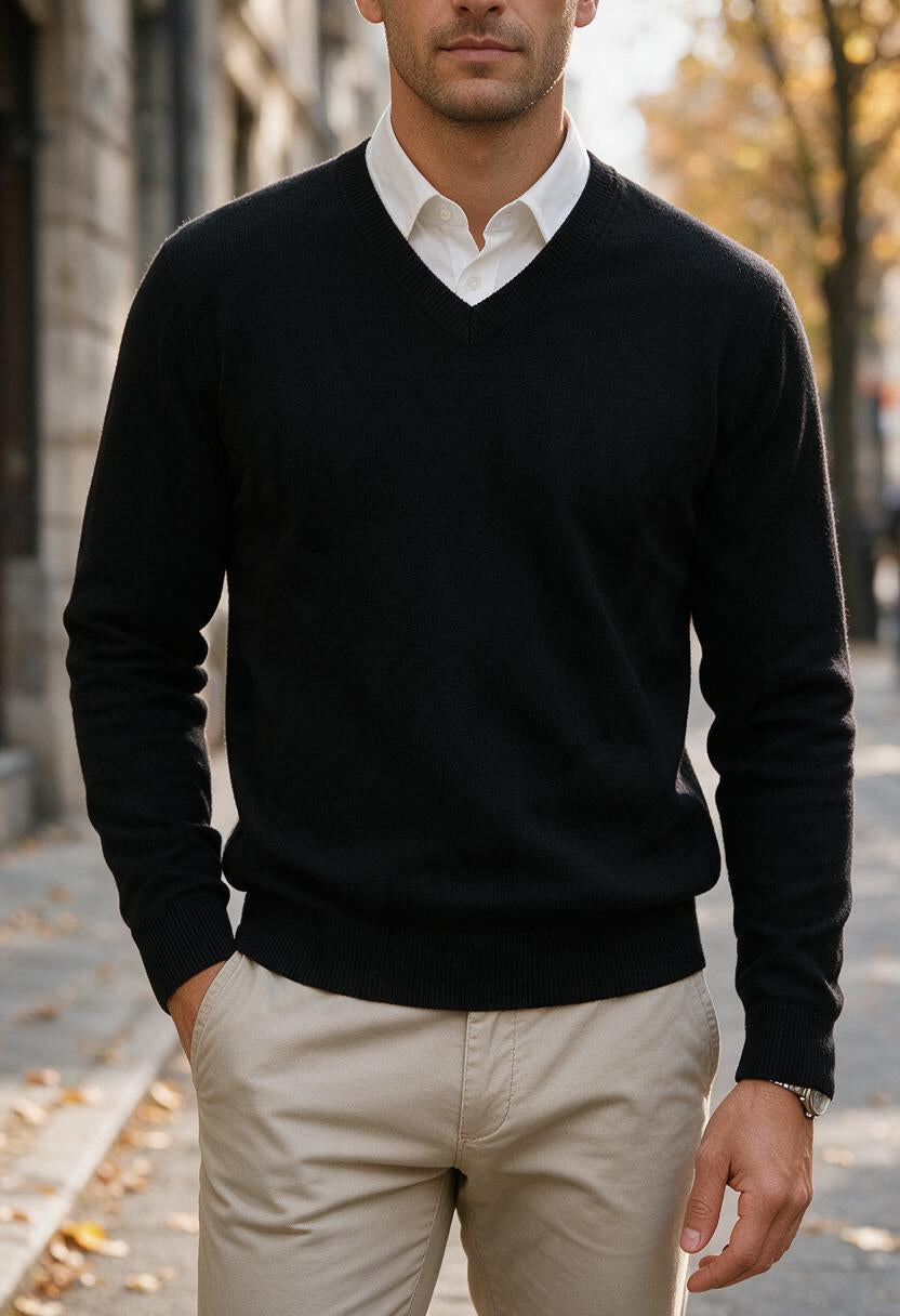 Men's V-Neck Jumper