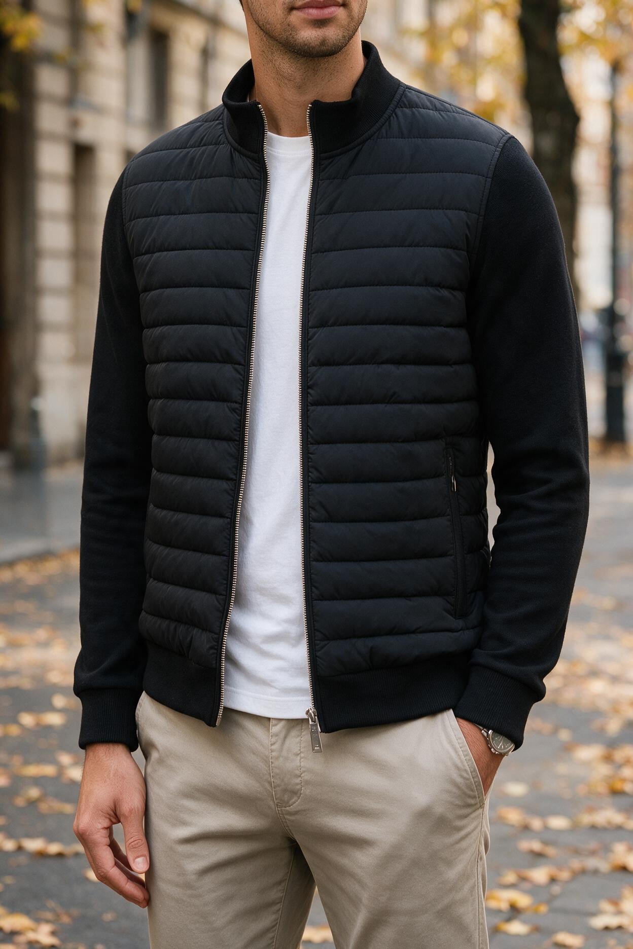 Men's Padded Hybrid Jacket