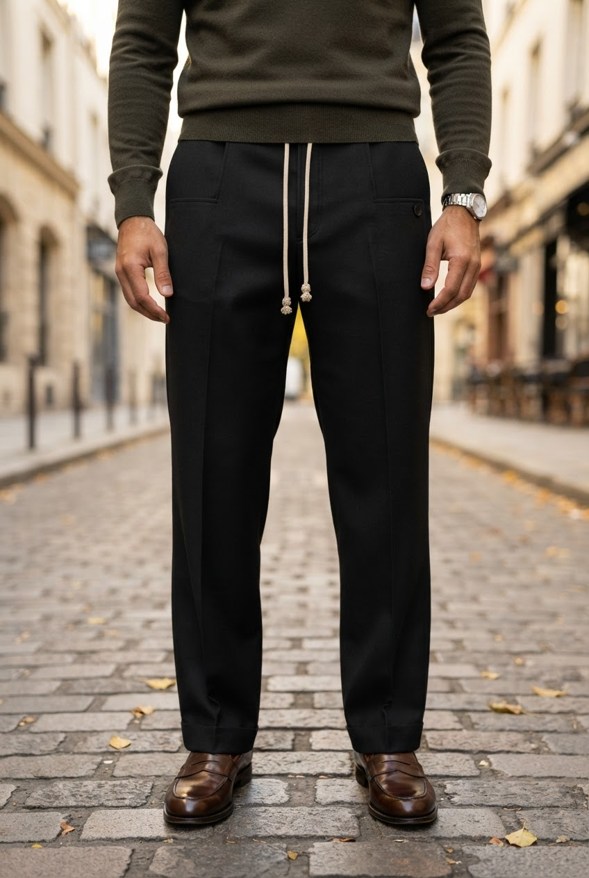 Men's Wide Leg Trousers