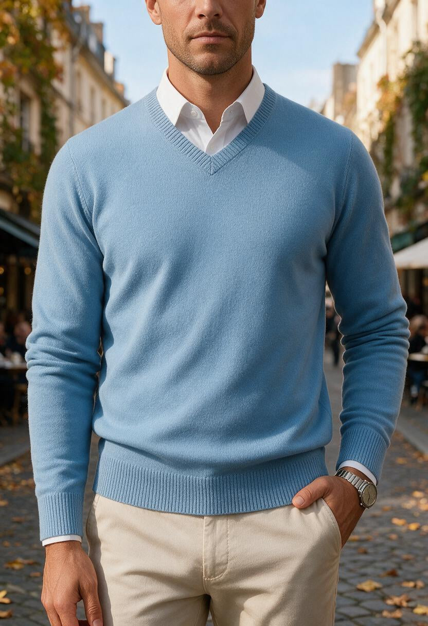 Men's V-Neck Jumper