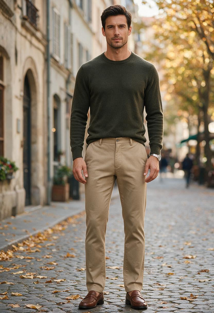 Men's Slim Fit Stretch Trousers