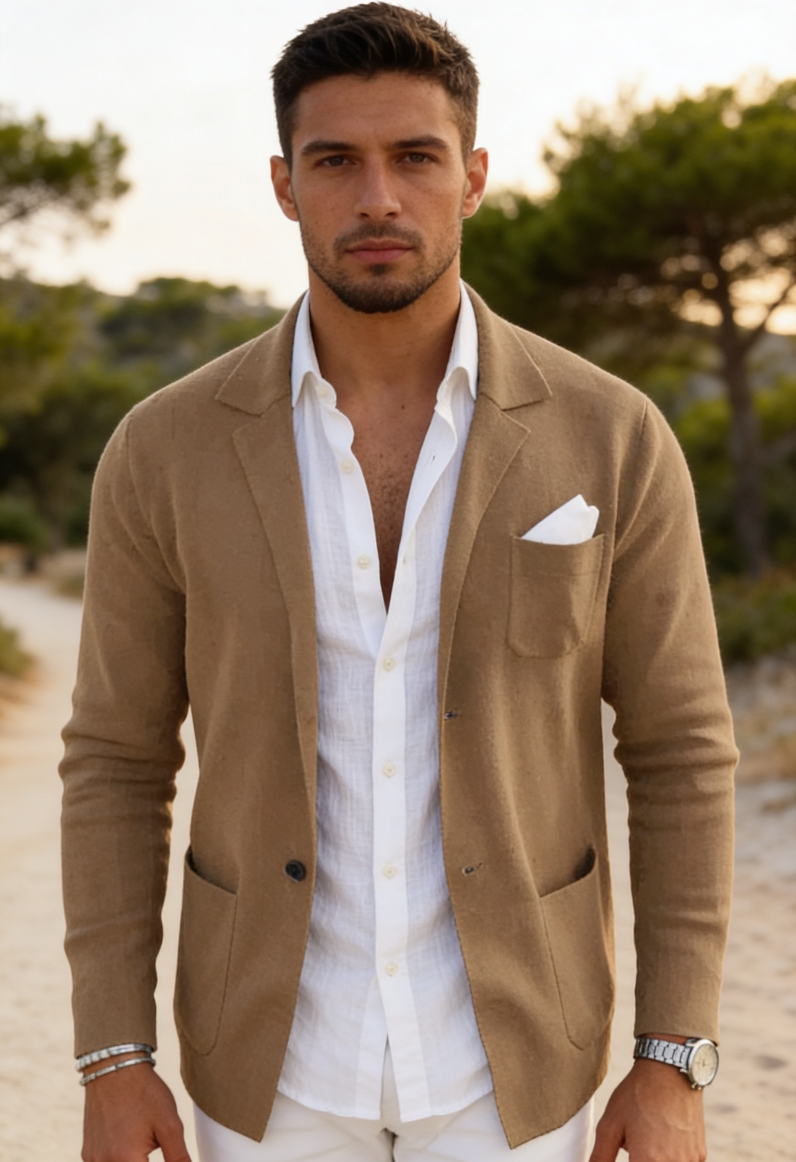 Men's Knit Blazer – Slim Fit