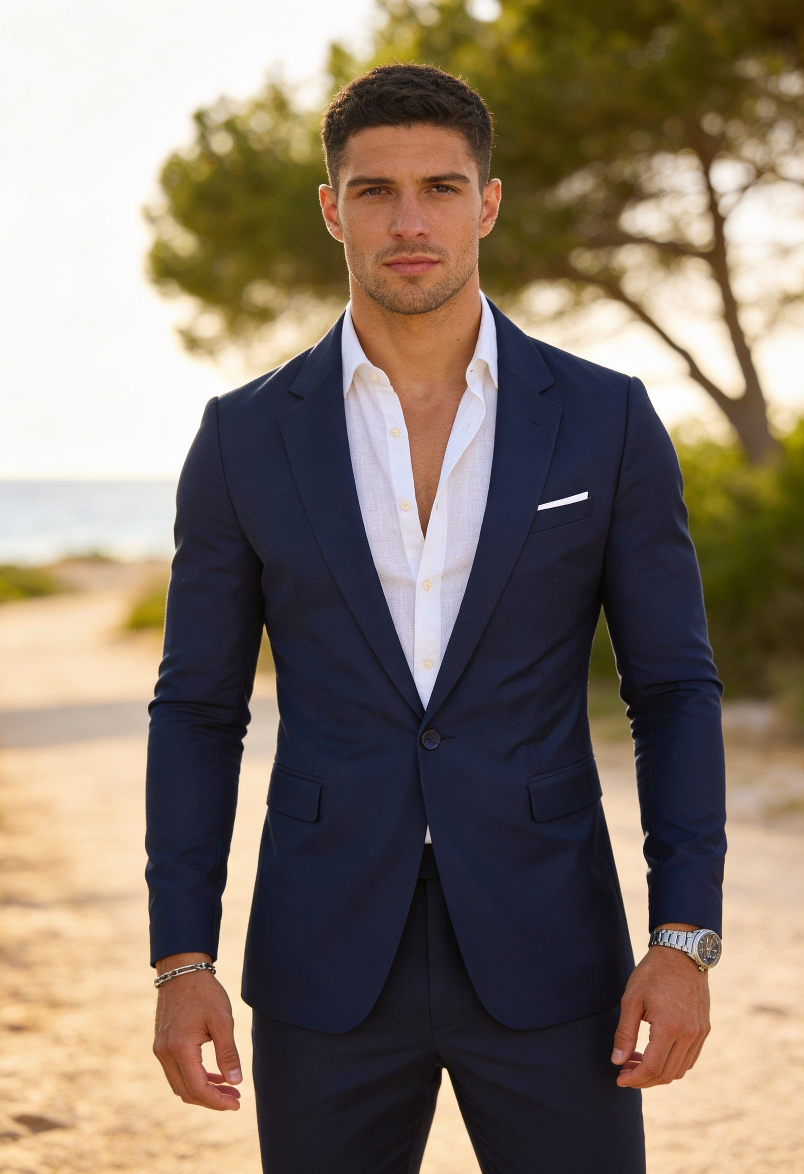 Men's Slim Fit Two Piece Suit – Formal