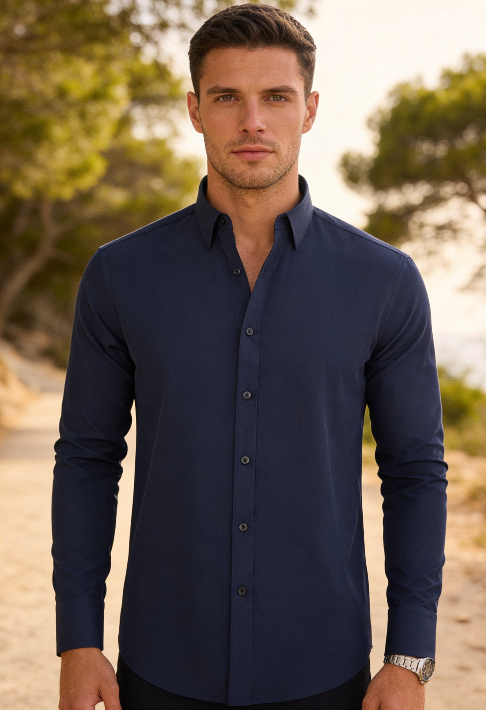 Men's Slim Fit Dress Shirt