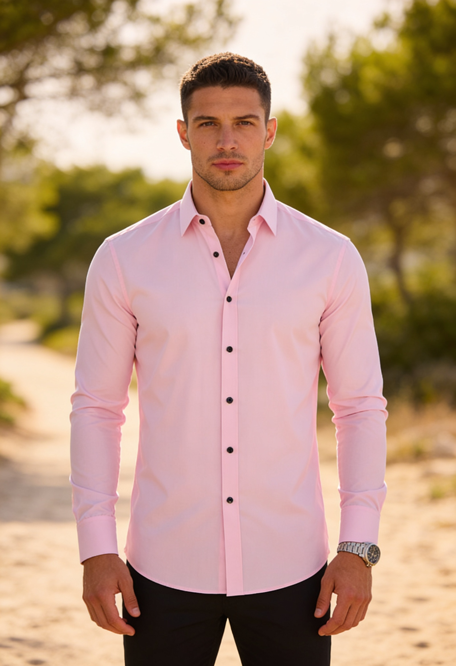 Men's Slim Fit Dress Shirt