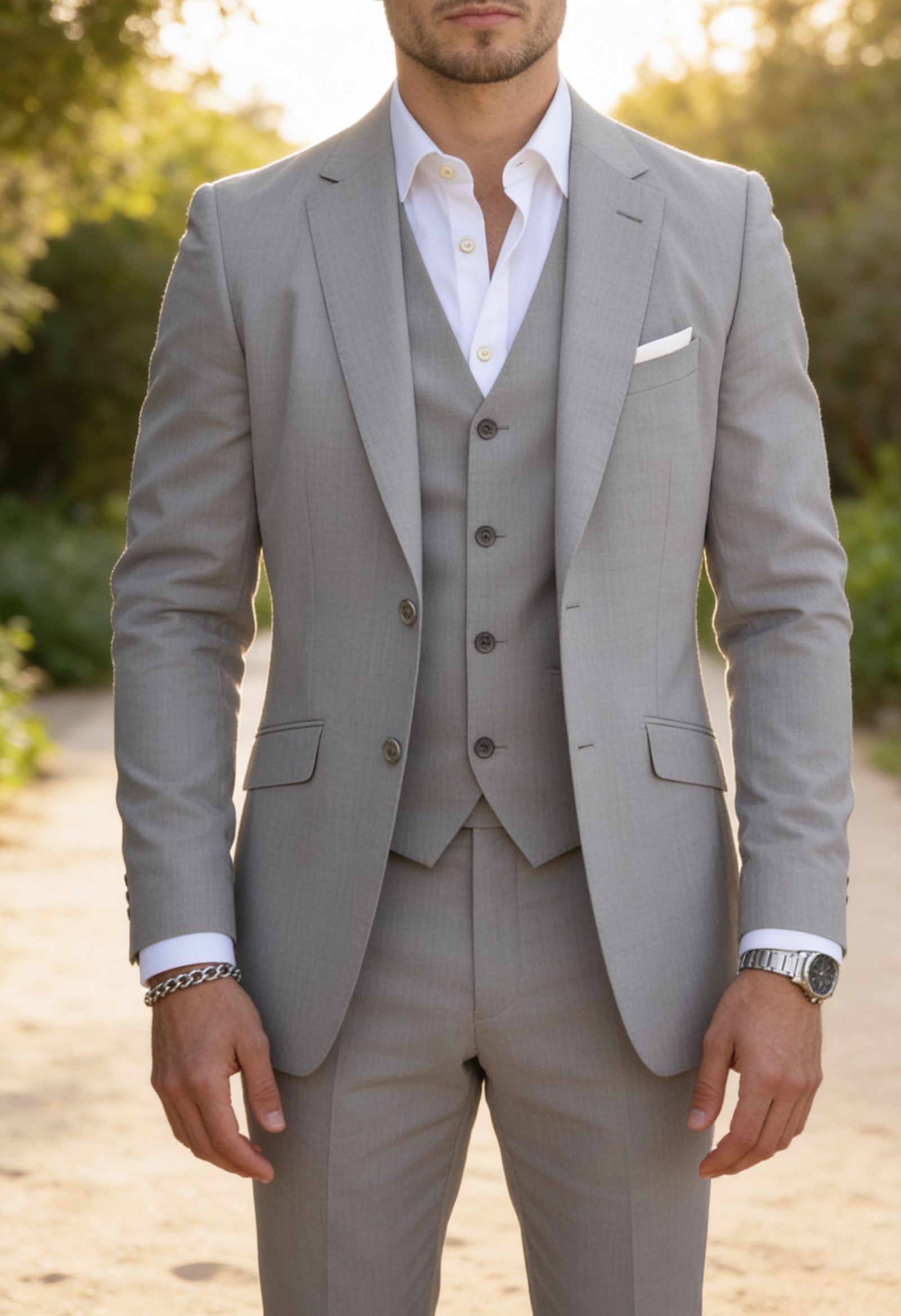 Men's Slim Fit Three Piece Suit