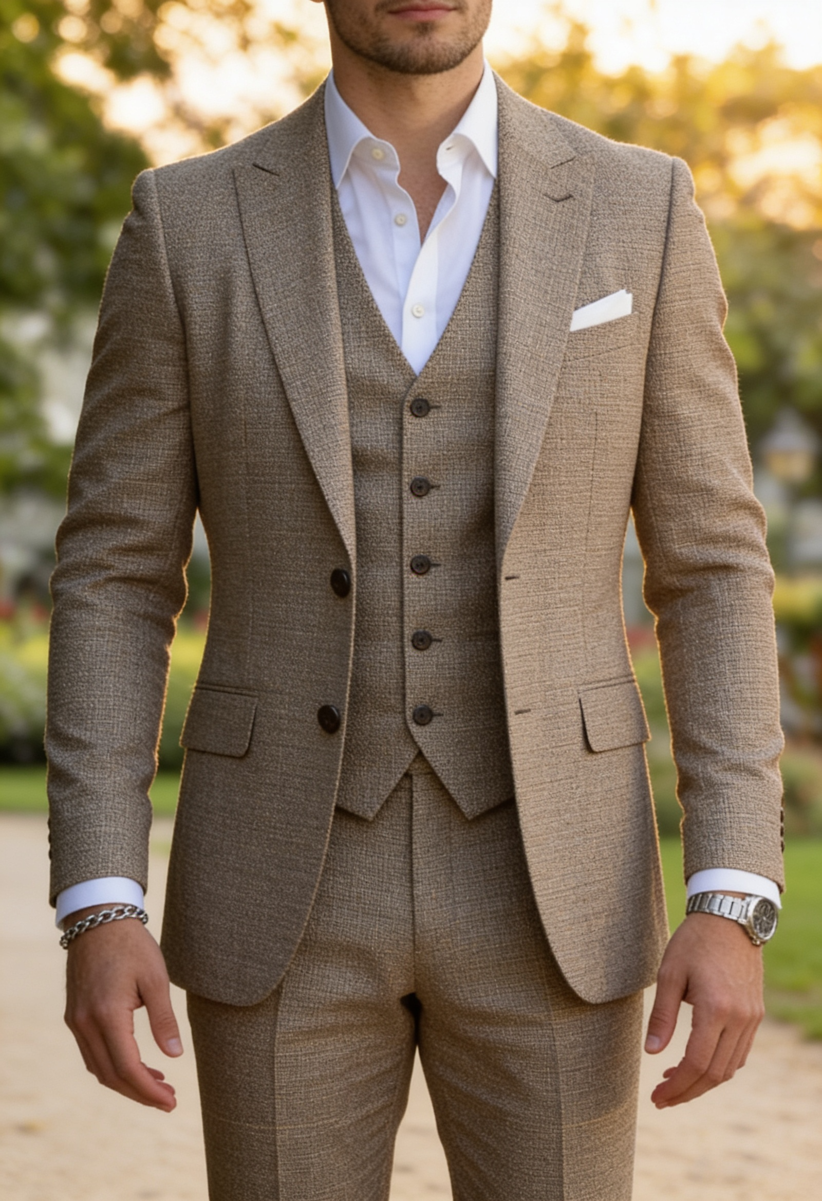 Men's Slim Fit Three Piece Suit
