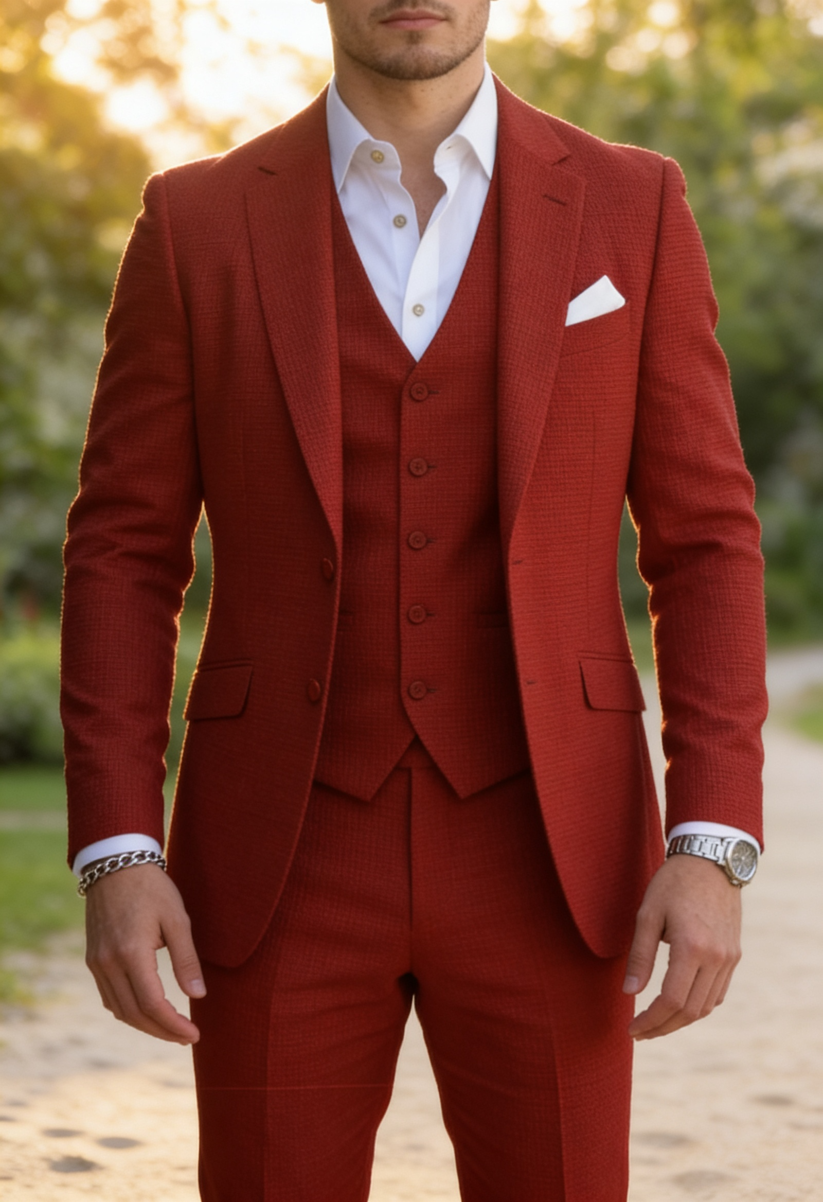 Men's Slim Fit Three Piece Suit