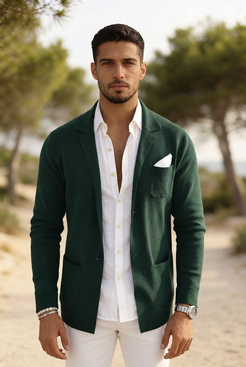 Men's Knit Blazer – Slim Fit