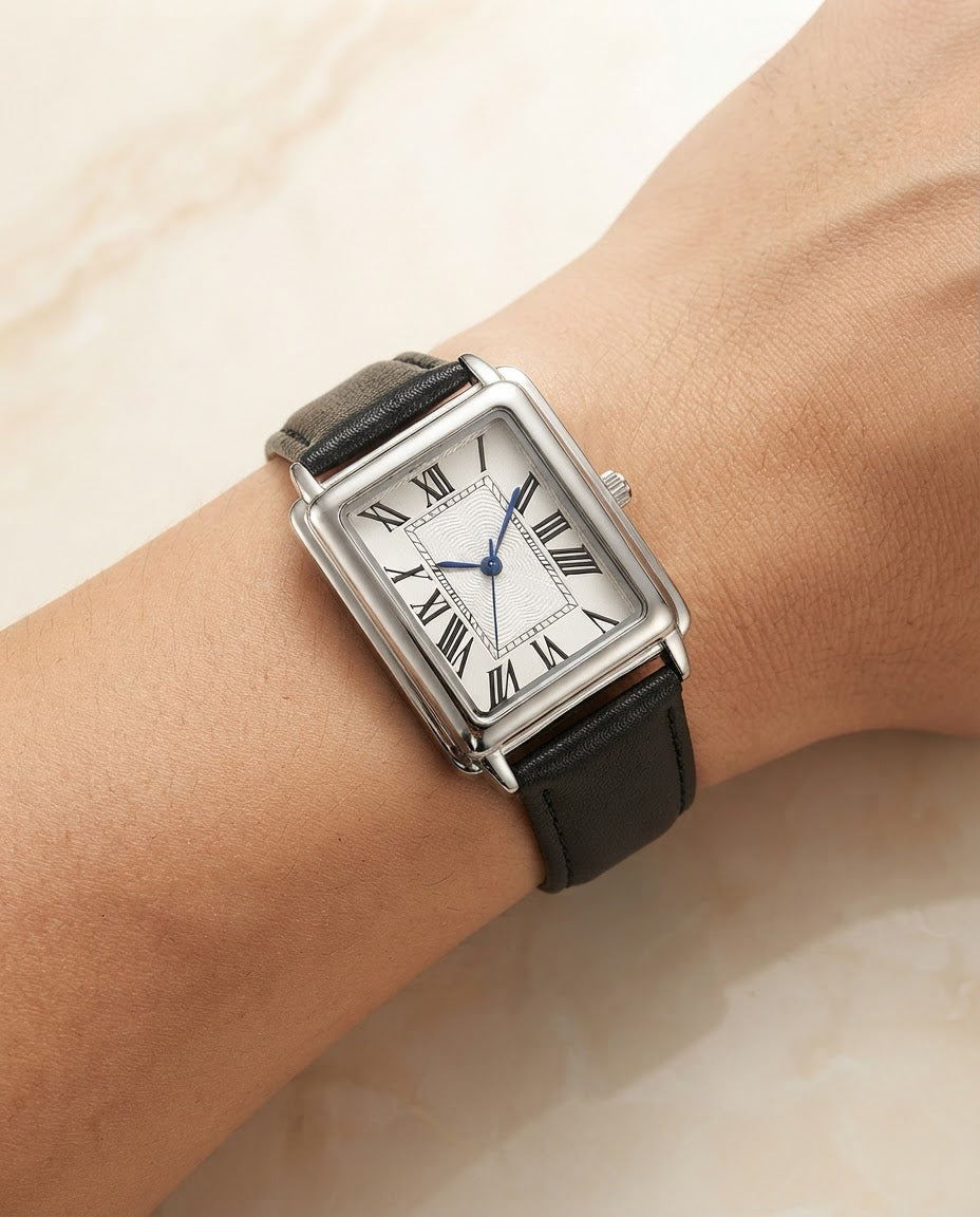 Men's Leather Strap Watch