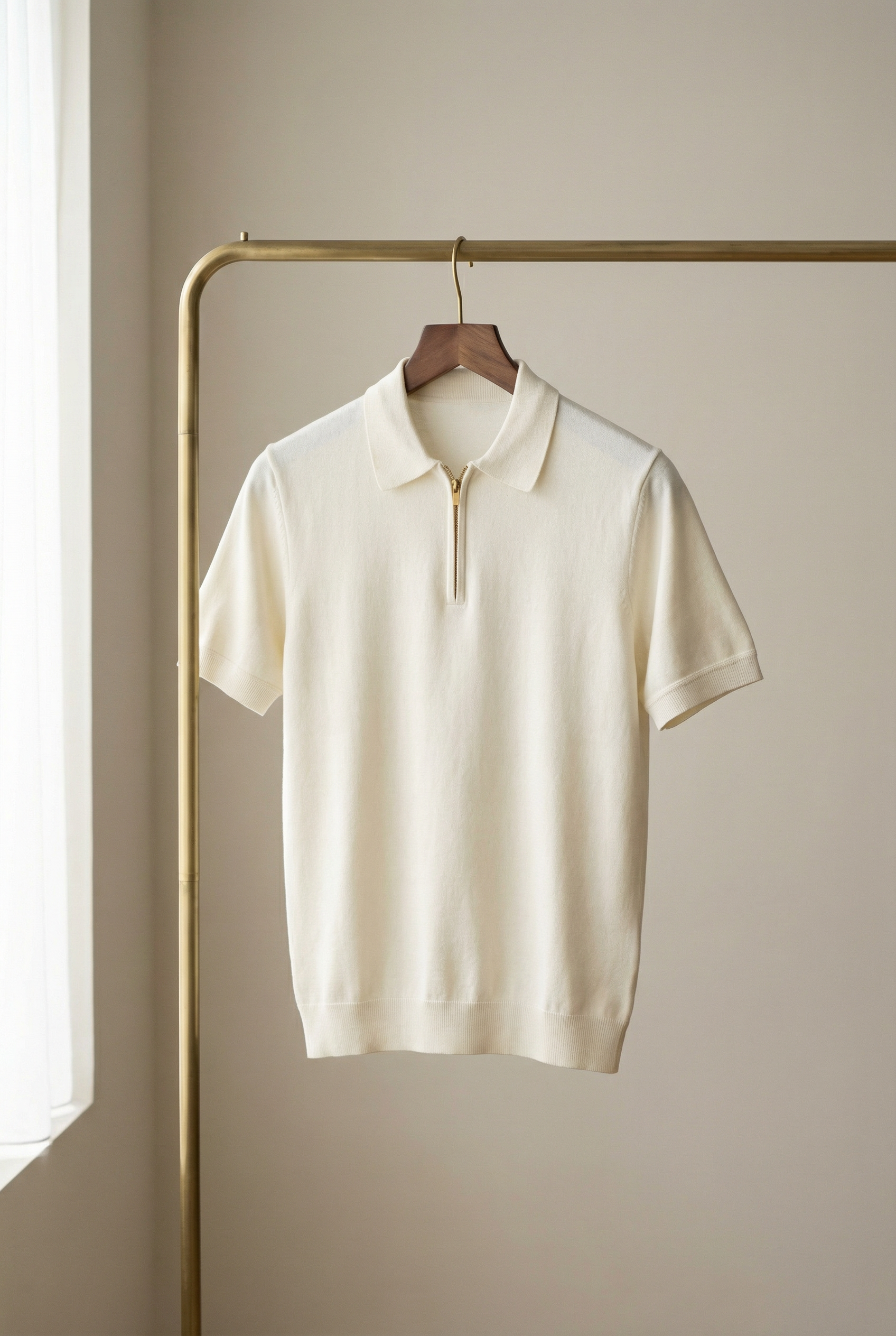 Men's Zip Polo Shirt