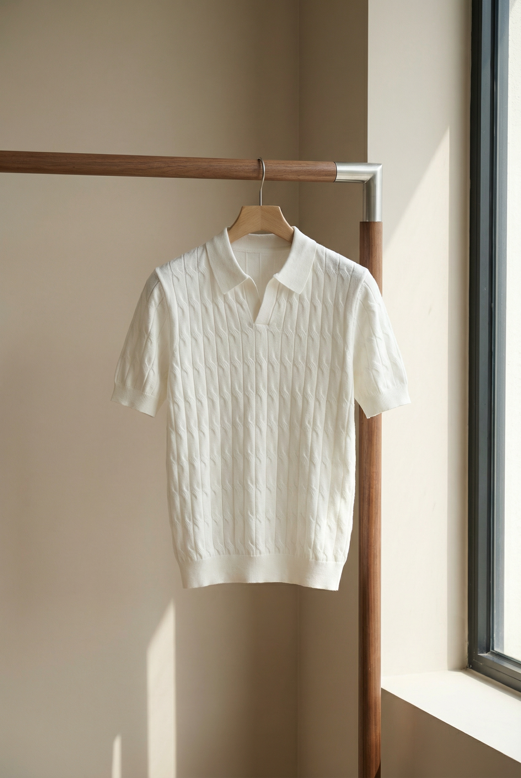 Men's Short Sleeve Knit Polo Shirt