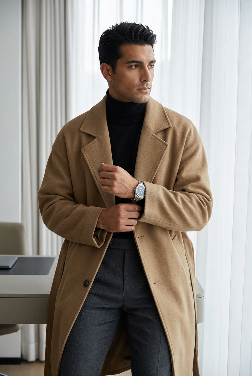 Men's Wool Overcoat