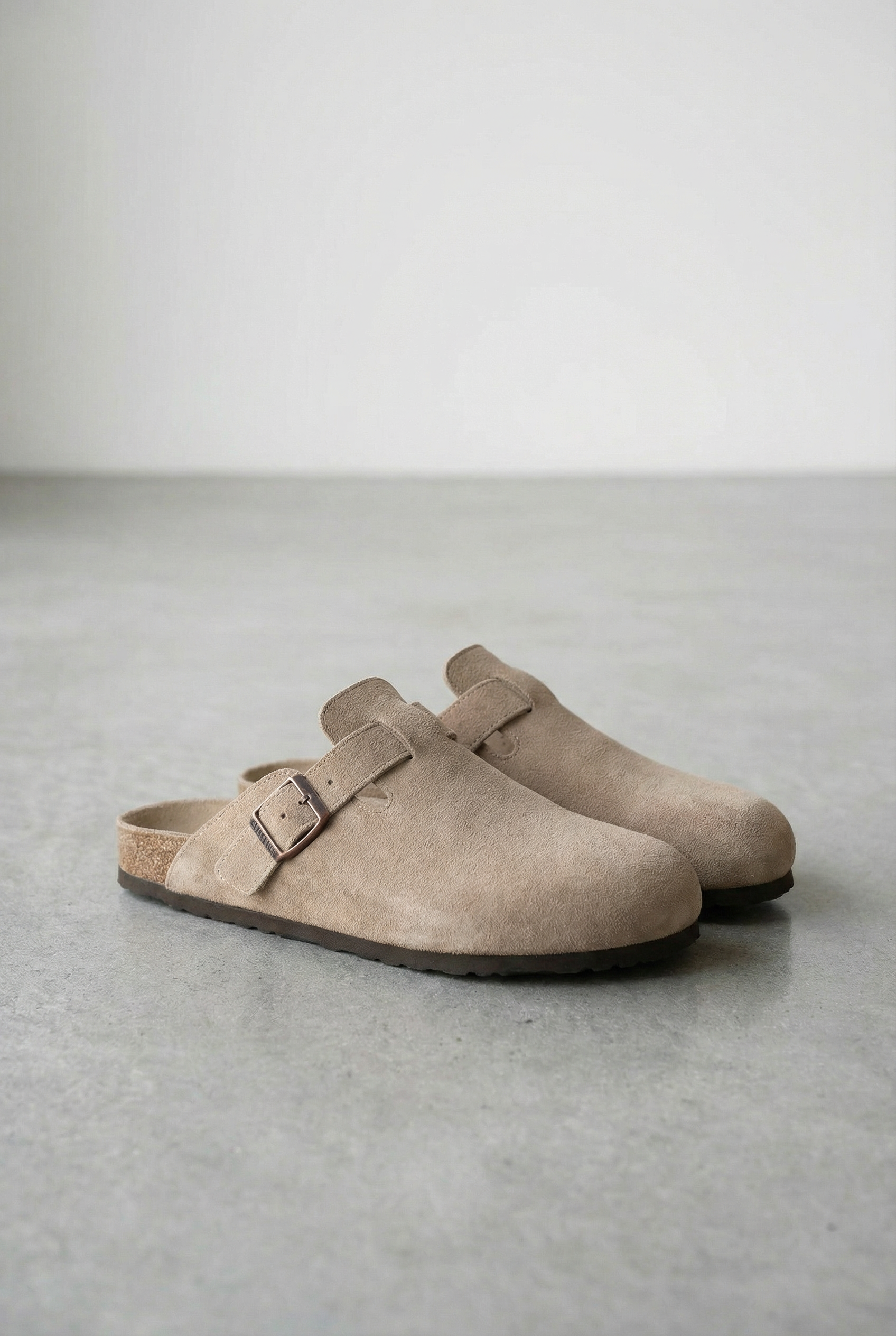 Men's Suede Slide Sandals