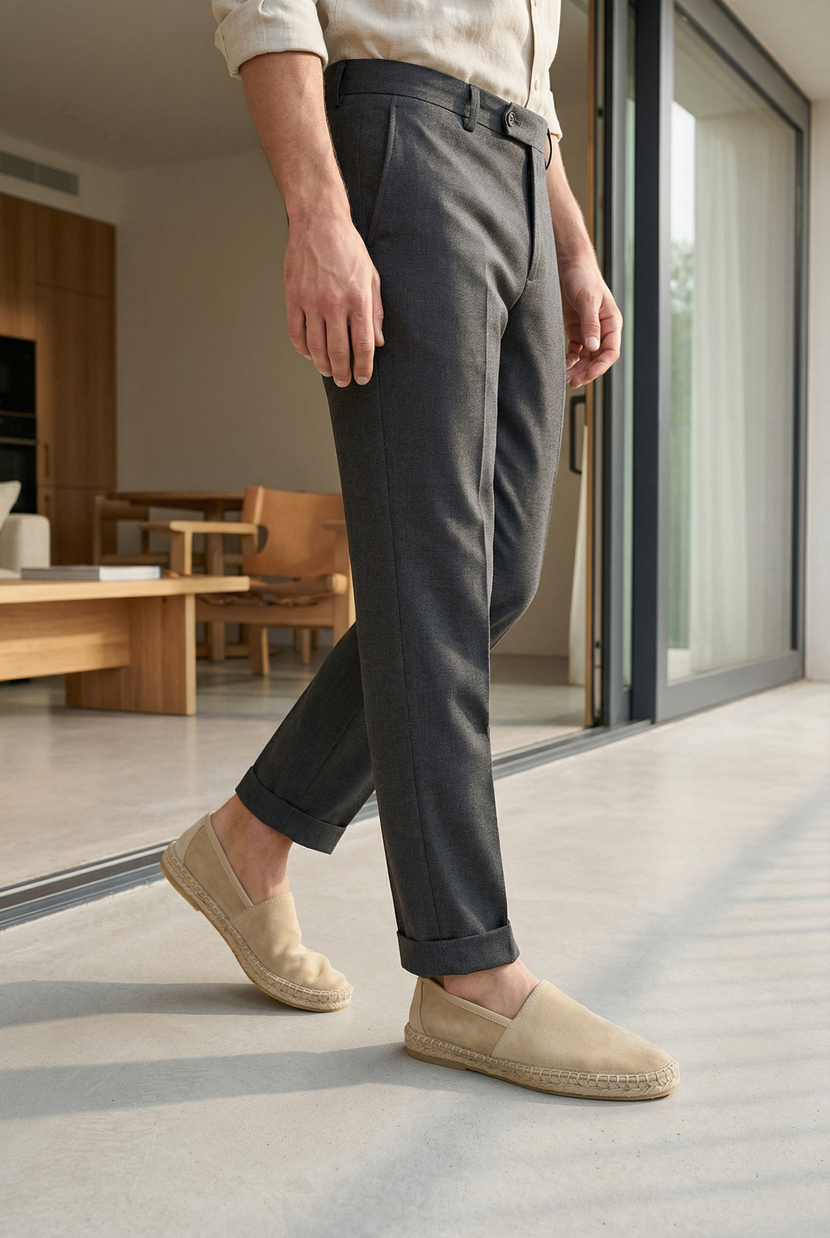 Men's Suede Espadrille