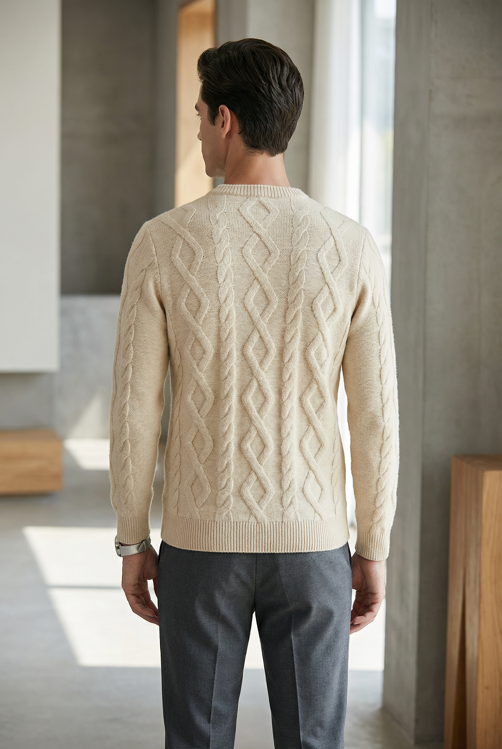 Men's Cable Knit Jumper