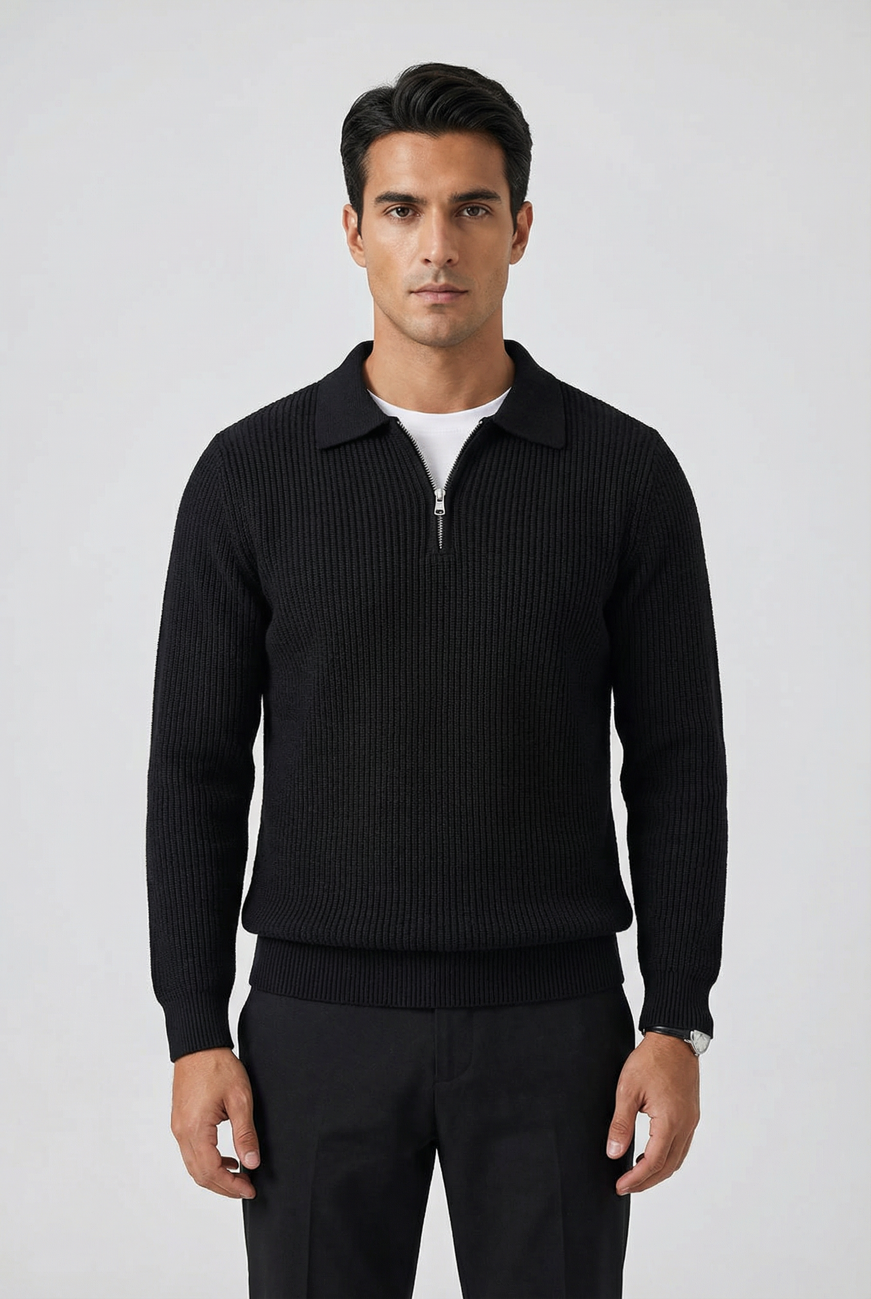 Men's Quarter Zip Sweater