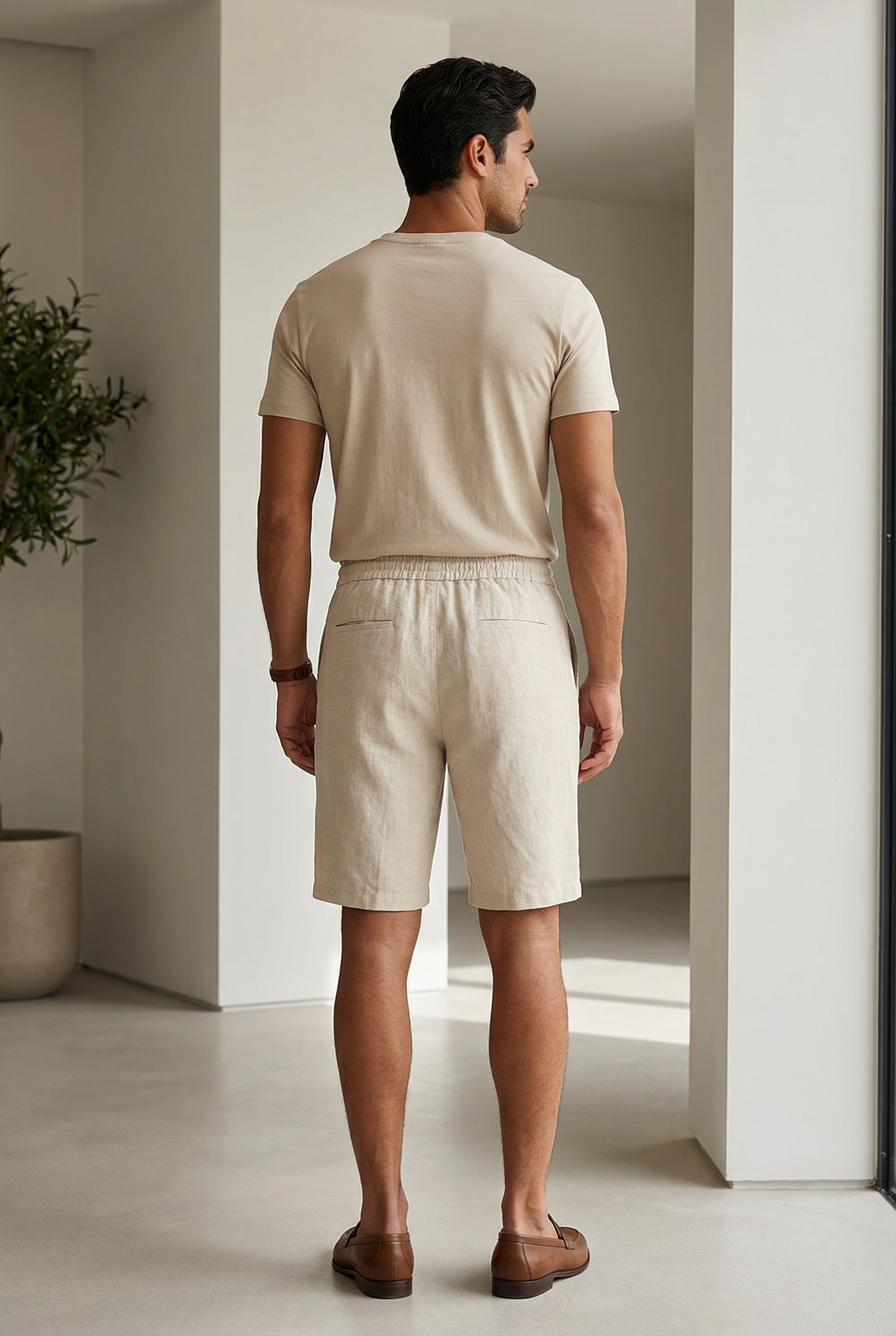 Men's Linen Relaxed Fit Shorts