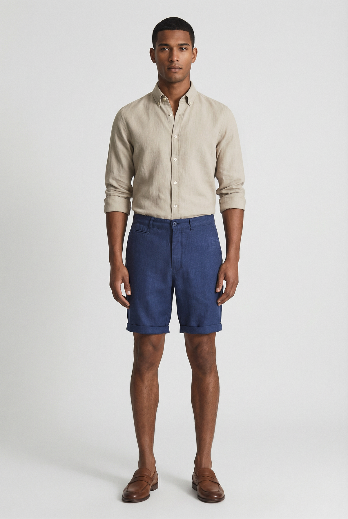 Men's Linen Tailored Shorts